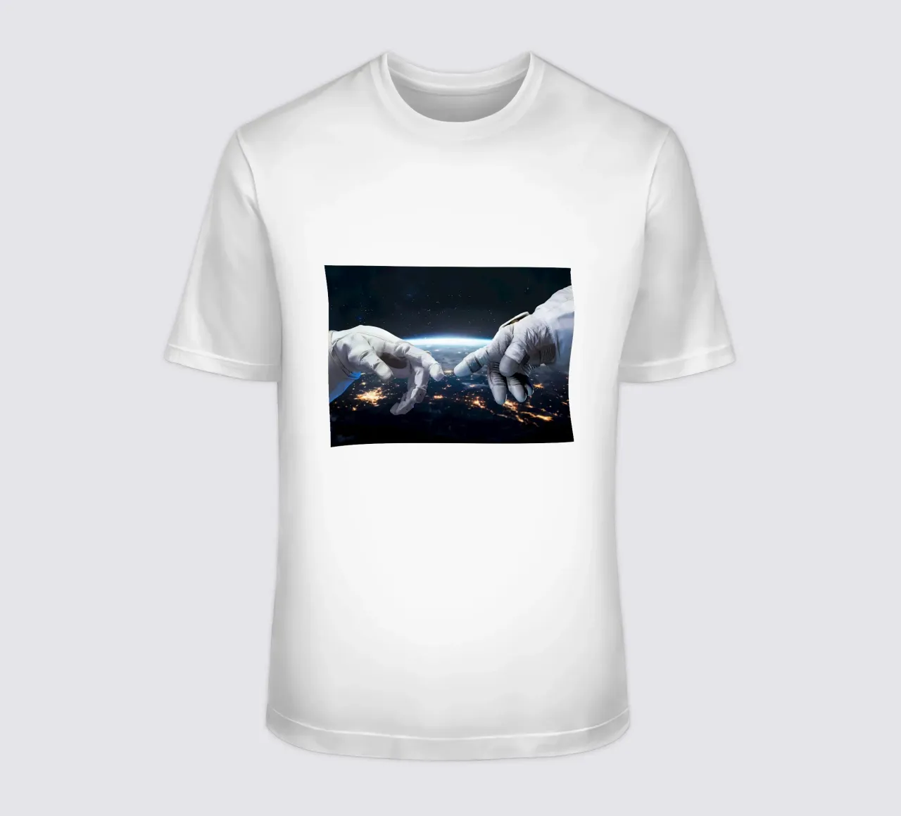 Mani di astronauta e robot t-shirt da Delaplane