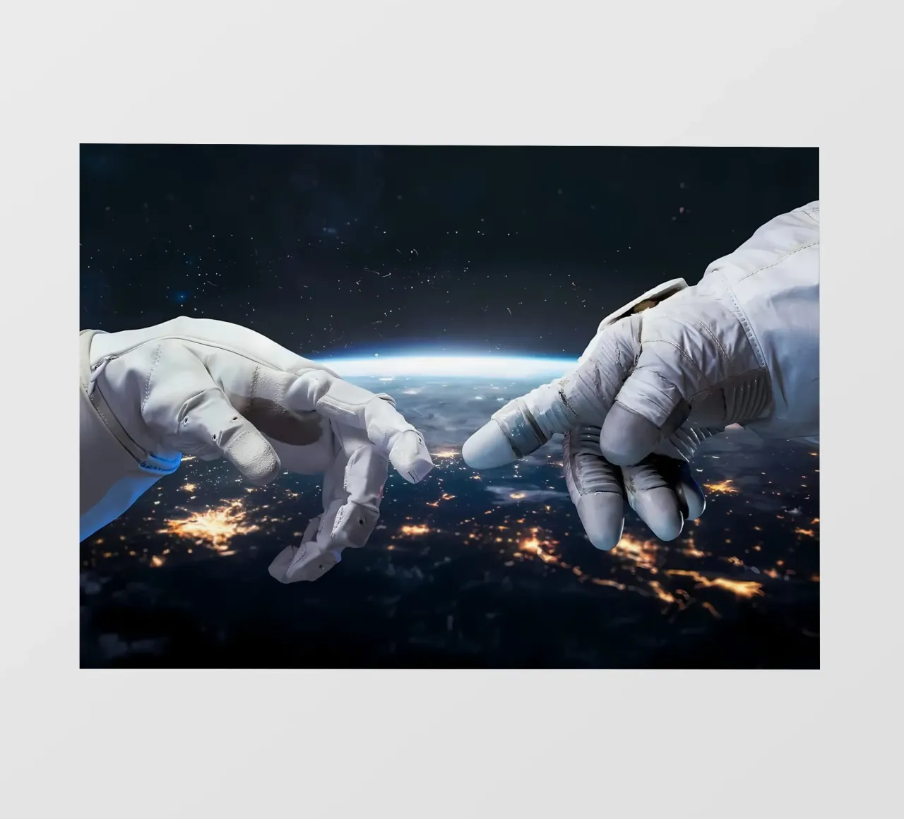 Mani di astronauta e robot telo in pvc da Delaplane