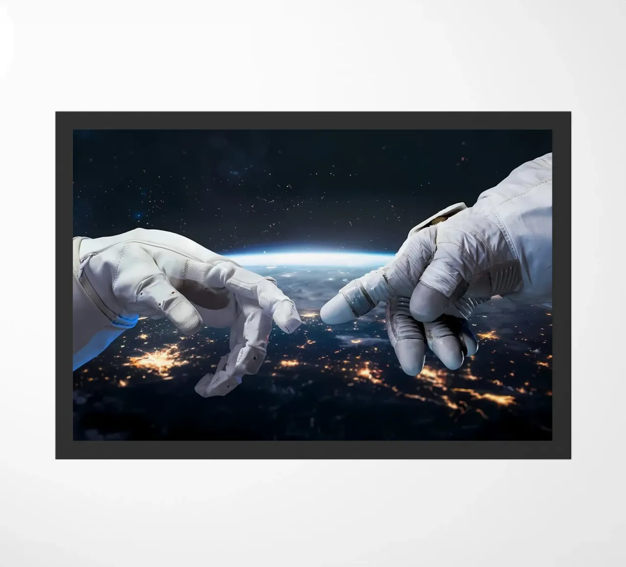 Mani di astronauta e robot zerbino da Delaplane