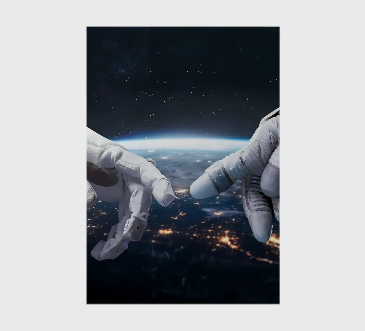 Mani di astronauta e robot diario da Delaplane