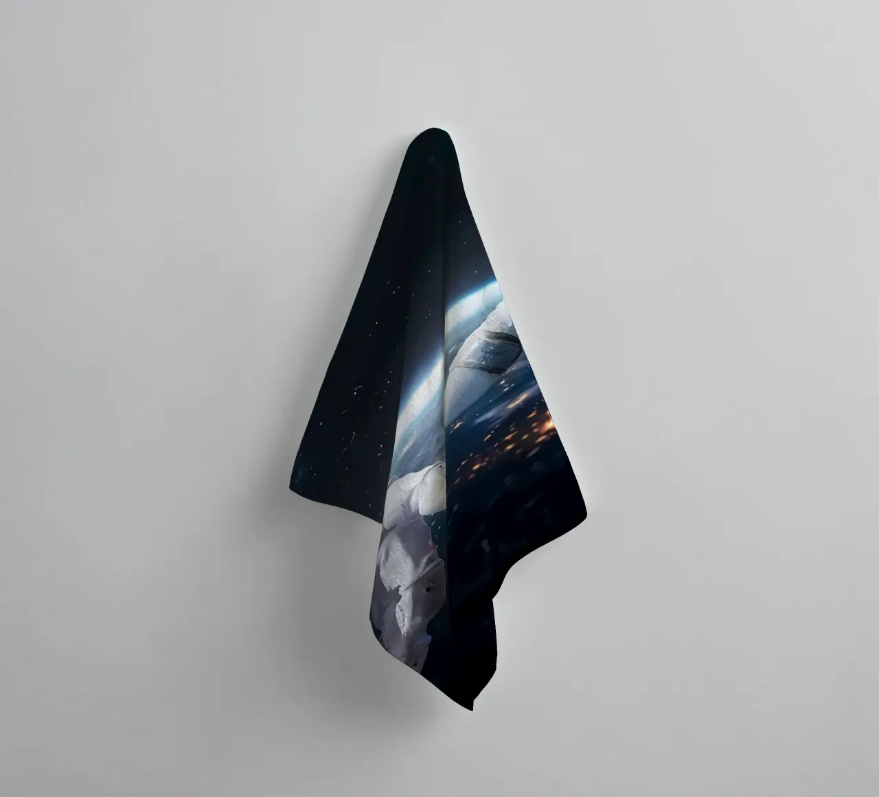 Mani di astronauta e robot asciugamano da bagno da Delaplane