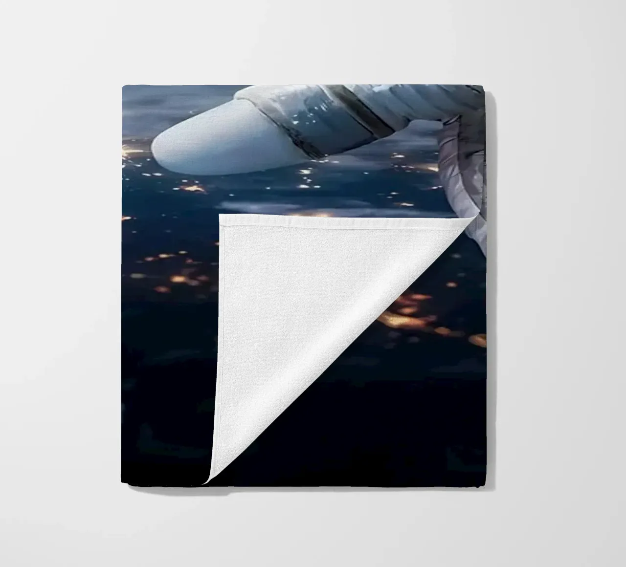 Mani di astronauta e robot telo mare da Delaplane