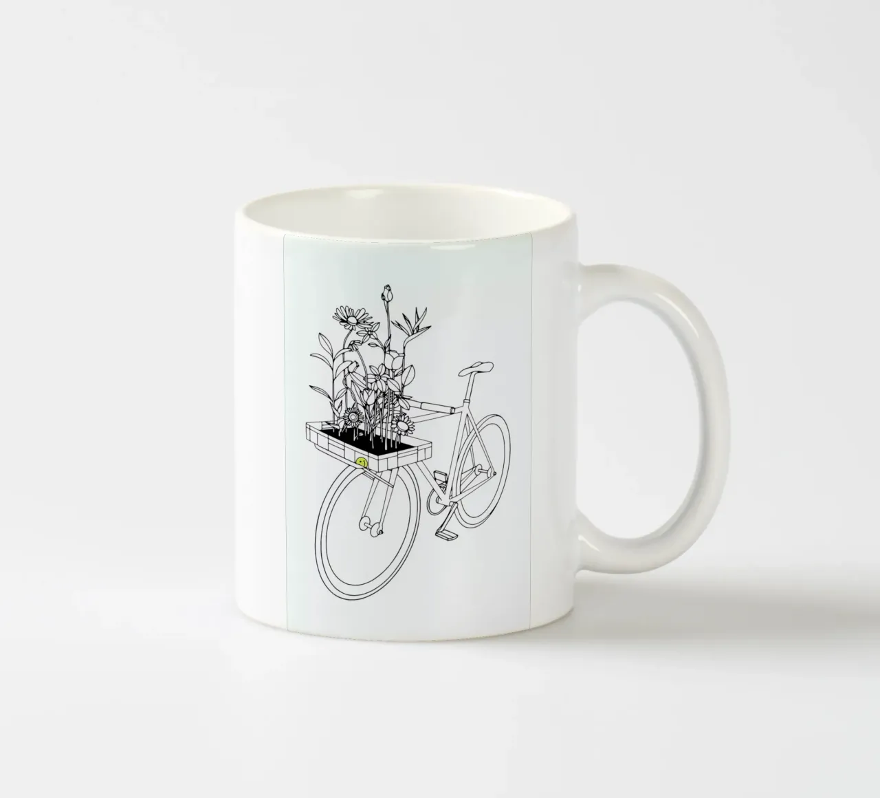 Wherever Flowers Go ceramic mug by Ninhol