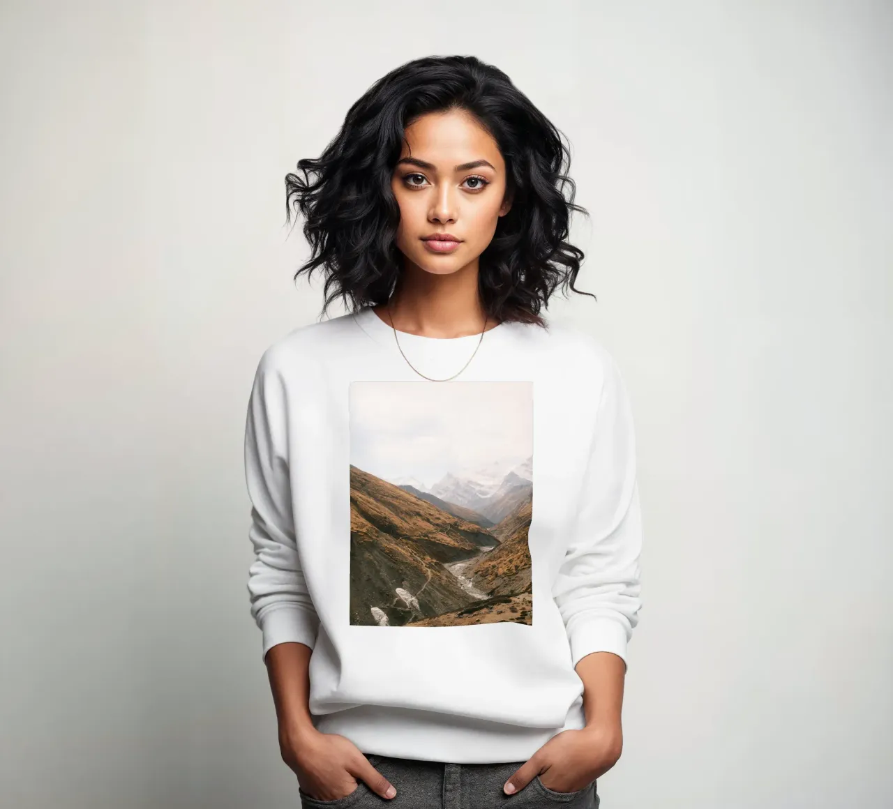 Winding Trails of the Himalayas felpa da FujiPrints