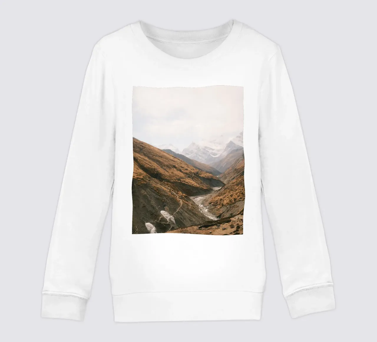 Winding Trails of the Himalayas felpa bambino da FujiPrints