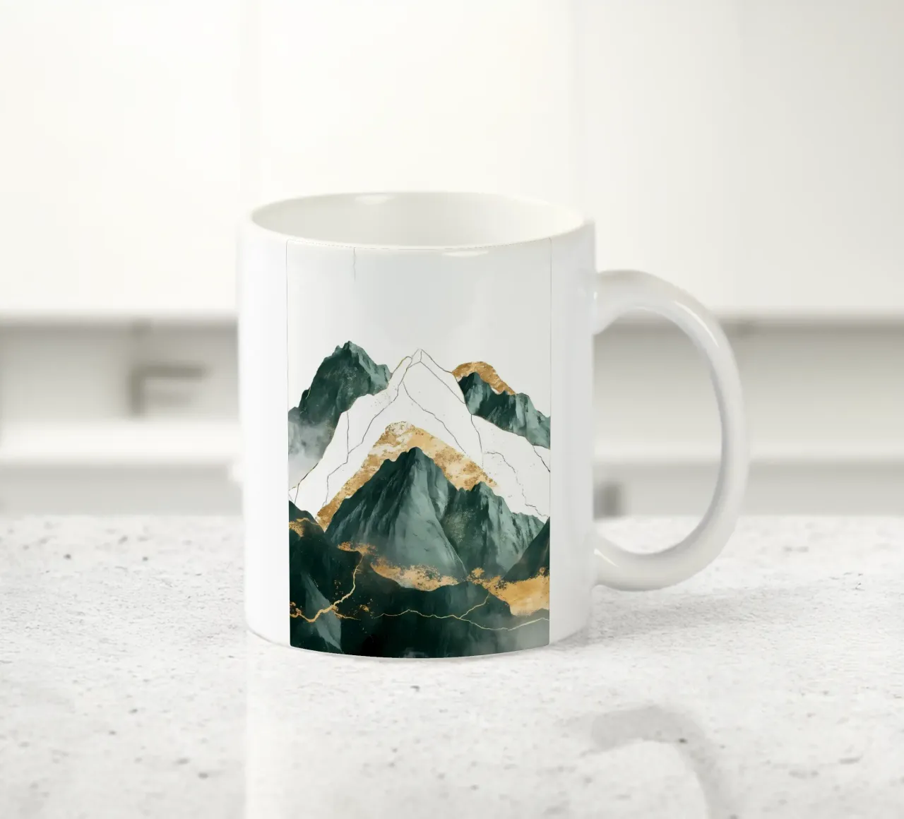 Smaragdgebergte keramische mok van Ginnery