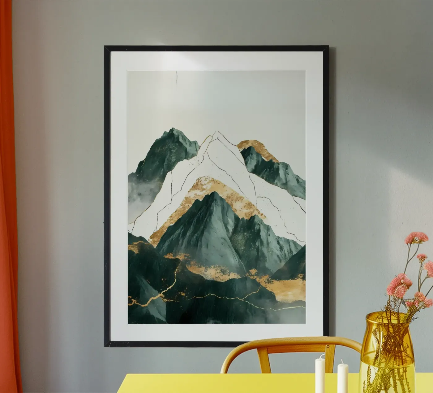 Emerald Mountains poster by Ginnery
