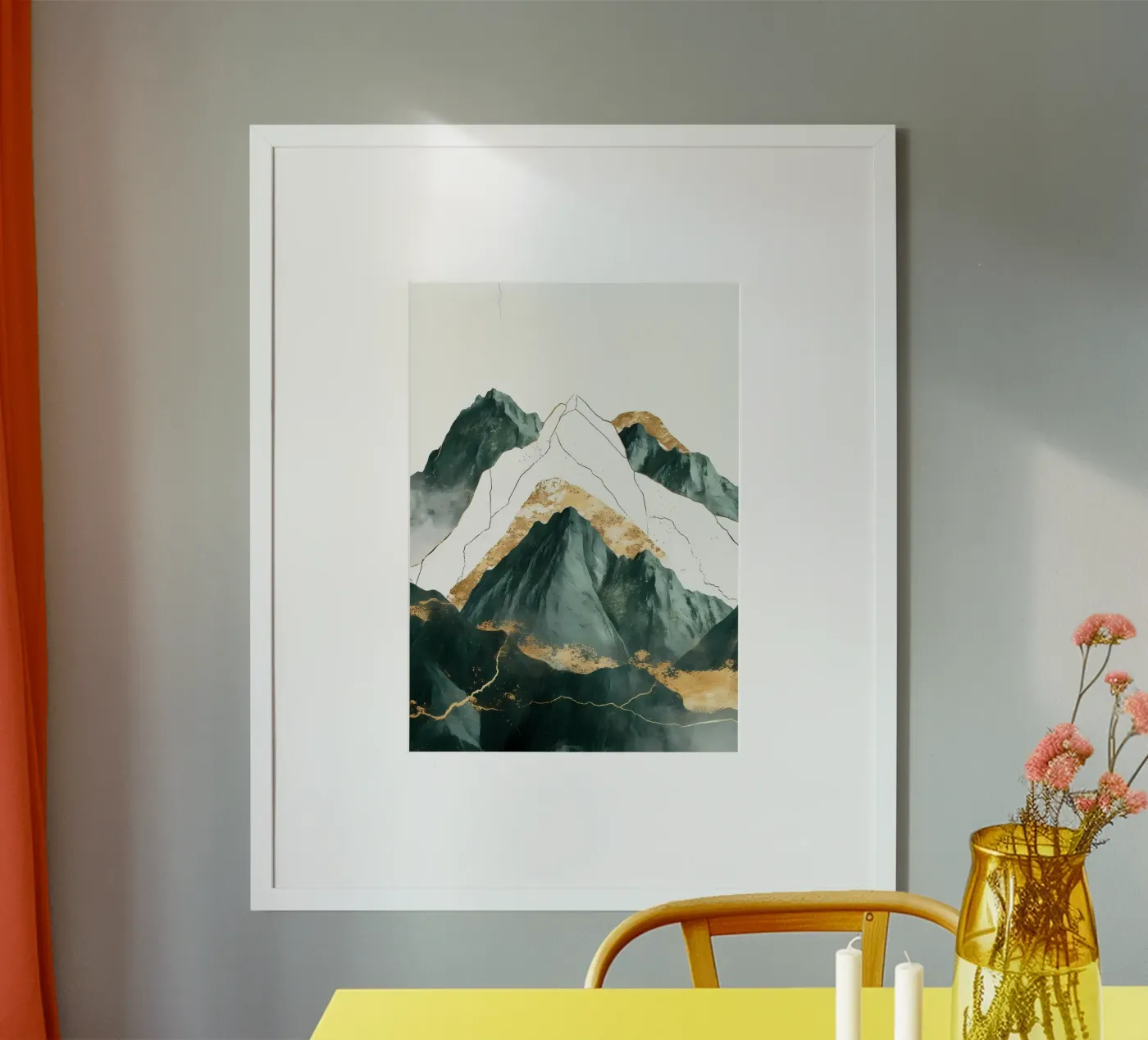 Emerald Mountains poster by Ginnery