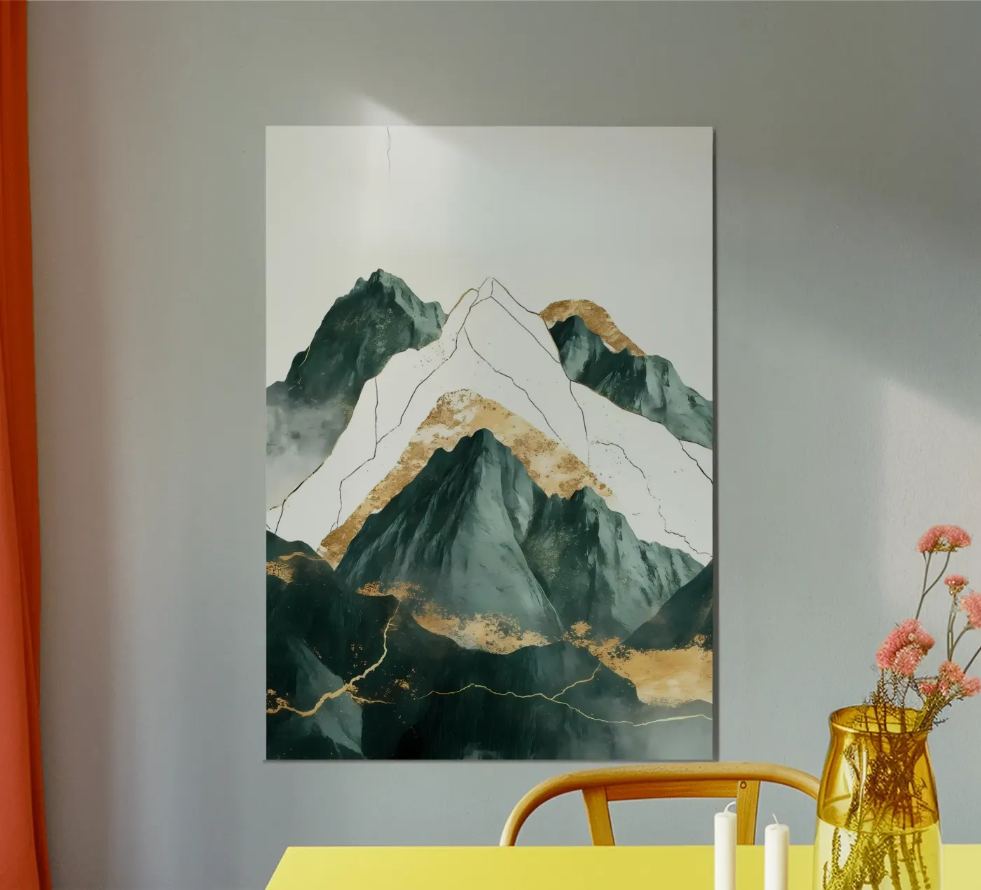 Emerald Mountains poster by Ginnery