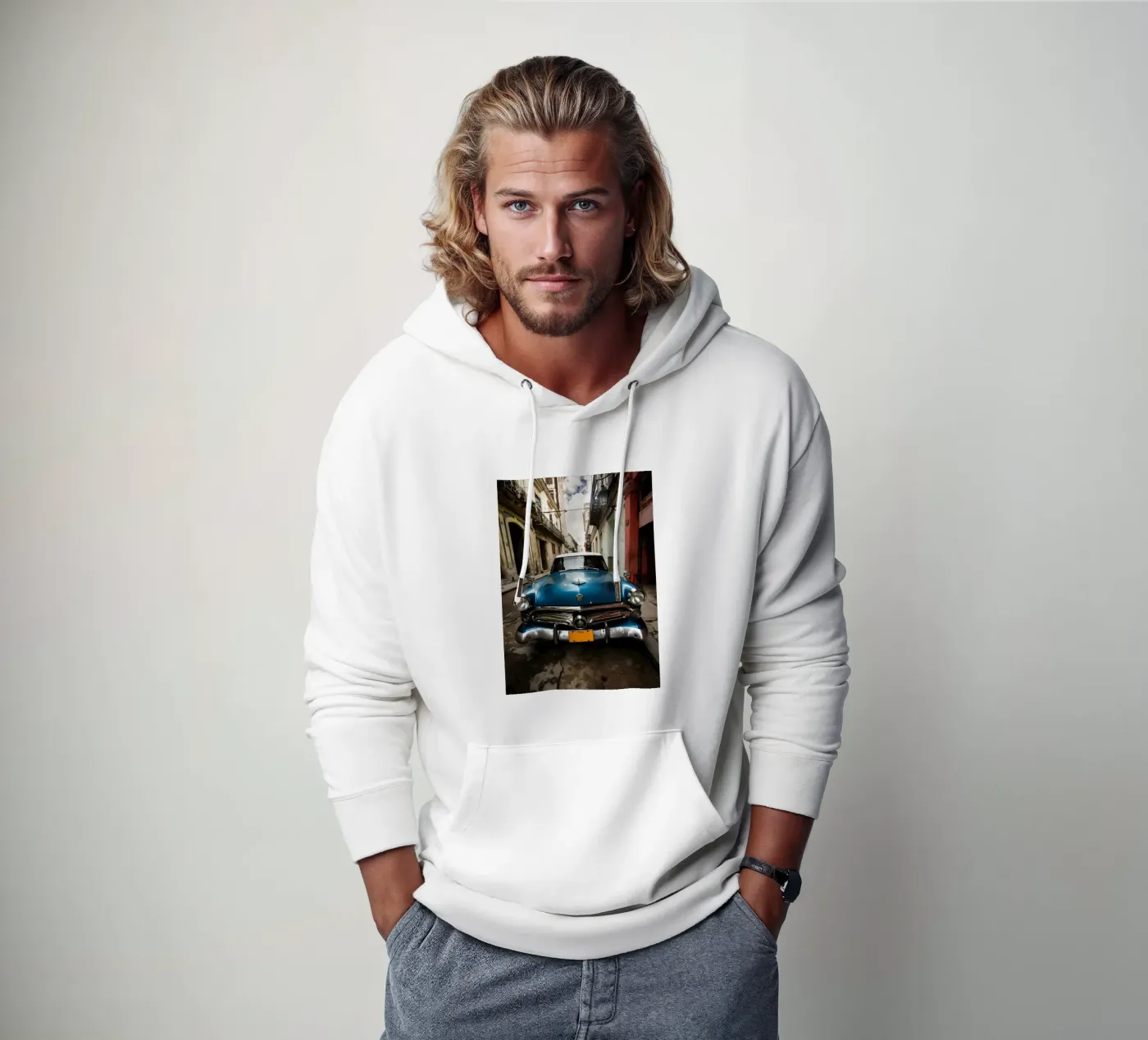 Vintage Classic Car Hoodie von Delaplane