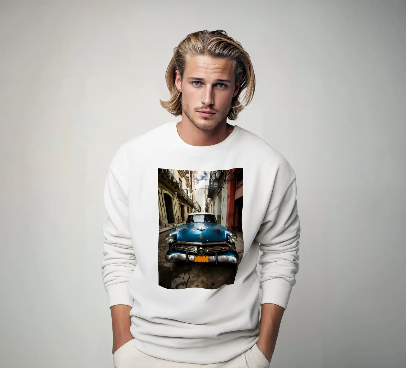 Vintage Classic Car Sweatshirt von Delaplane