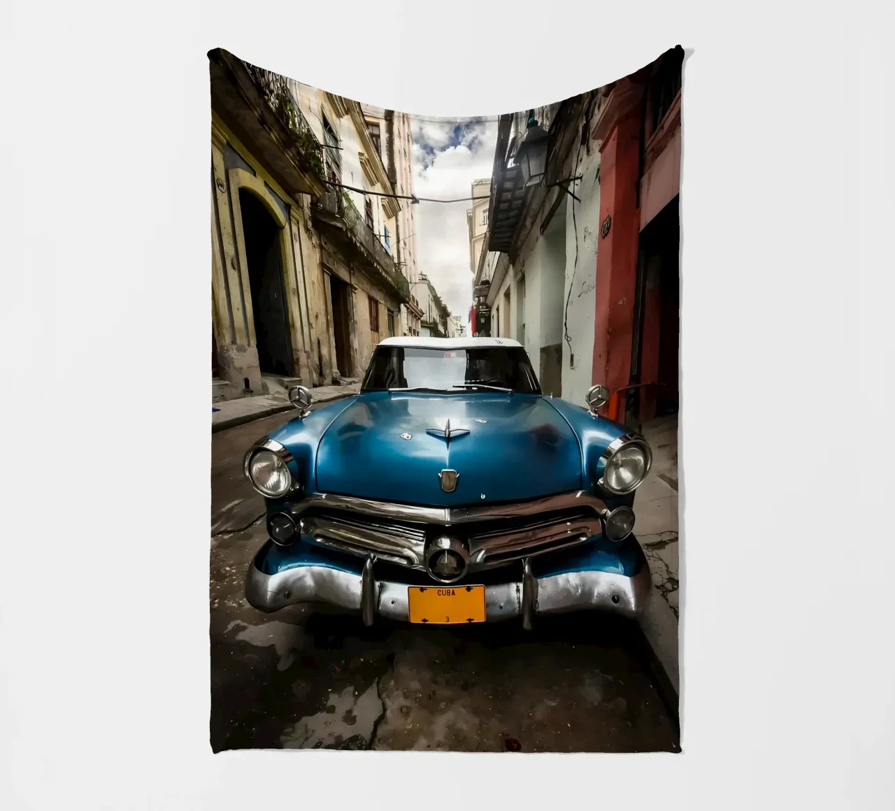 Oldtimer Oldtimer Fleecedecke von Delaplane