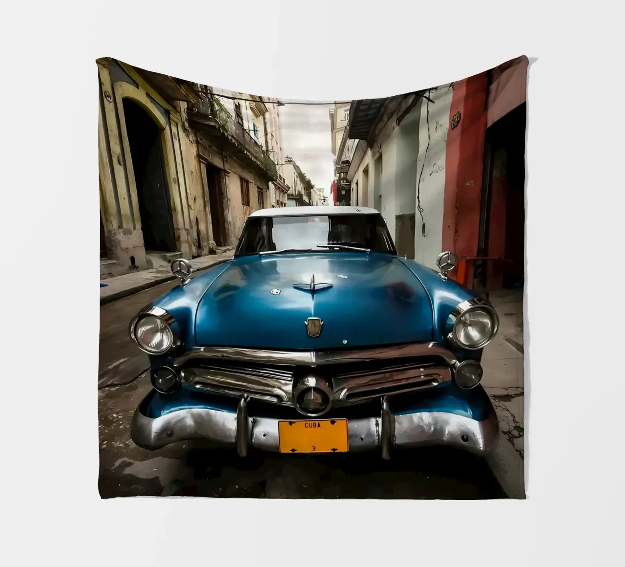 Oldtimer Oldtimer Fleecedecke von Delaplane