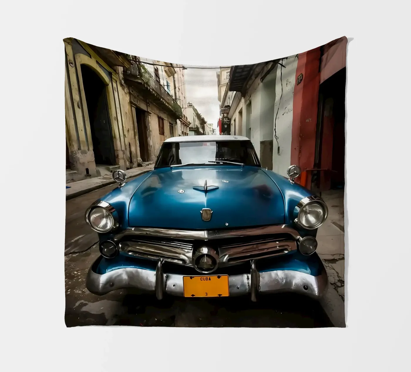 Oldtimer Oldtimer Fleecedecke von Delaplane