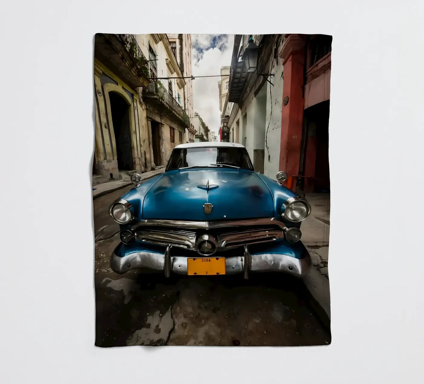 Oldtimer Oldtimer Fleecedecke von Delaplane