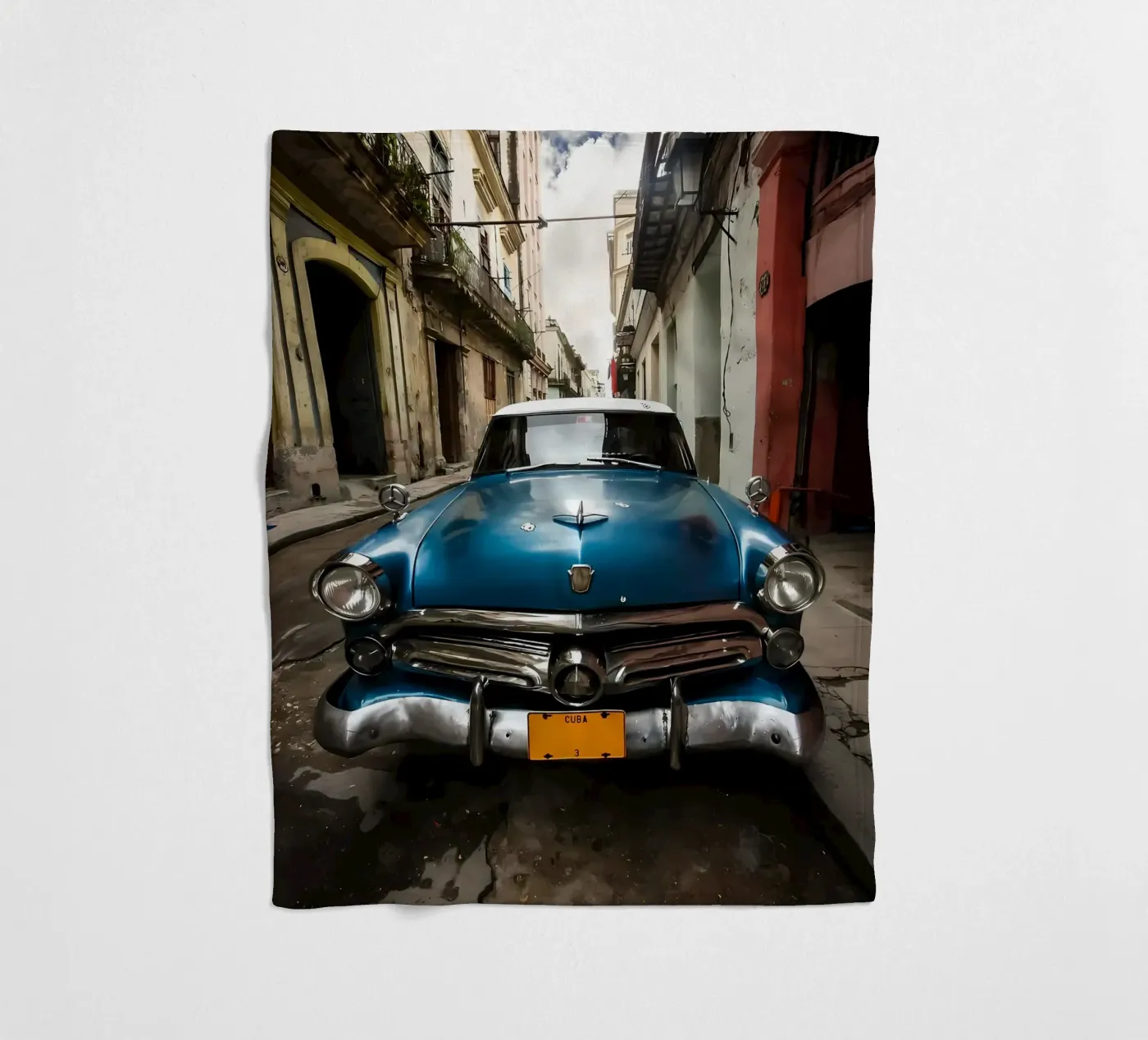 Oldtimer Oldtimer Fleecedecke von Delaplane