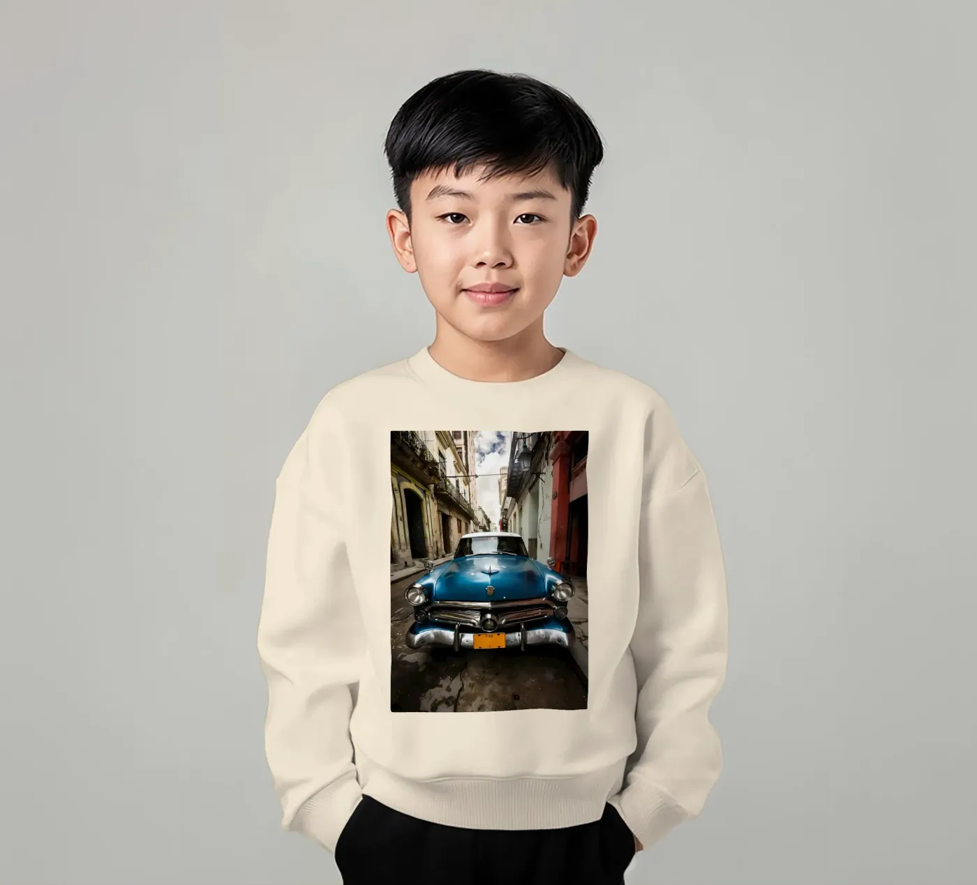 Vintage Classic Car Kinder Sweatshirt von Delaplane