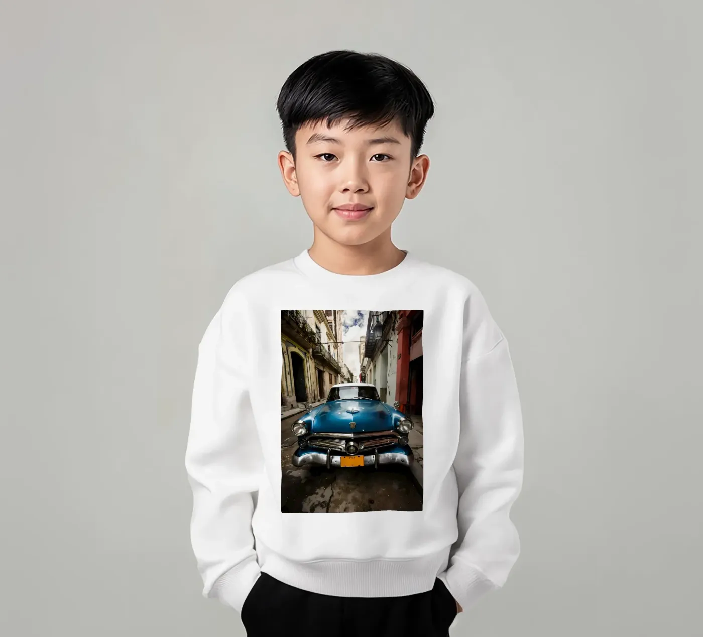 Vintage Classic Car Kinder Sweatshirt von Delaplane