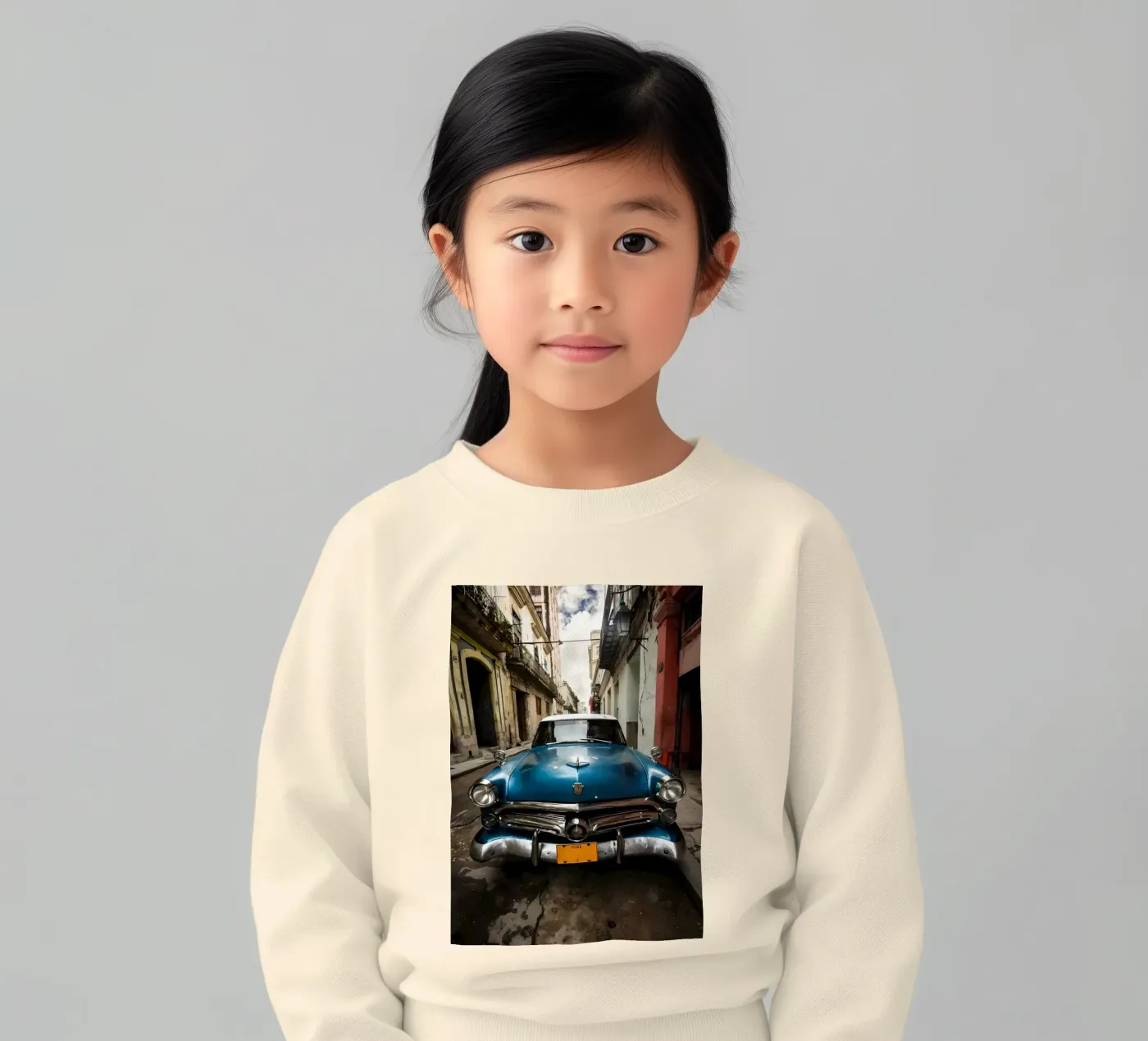 Vintage Classic Car Kinder Sweatshirt von Delaplane
