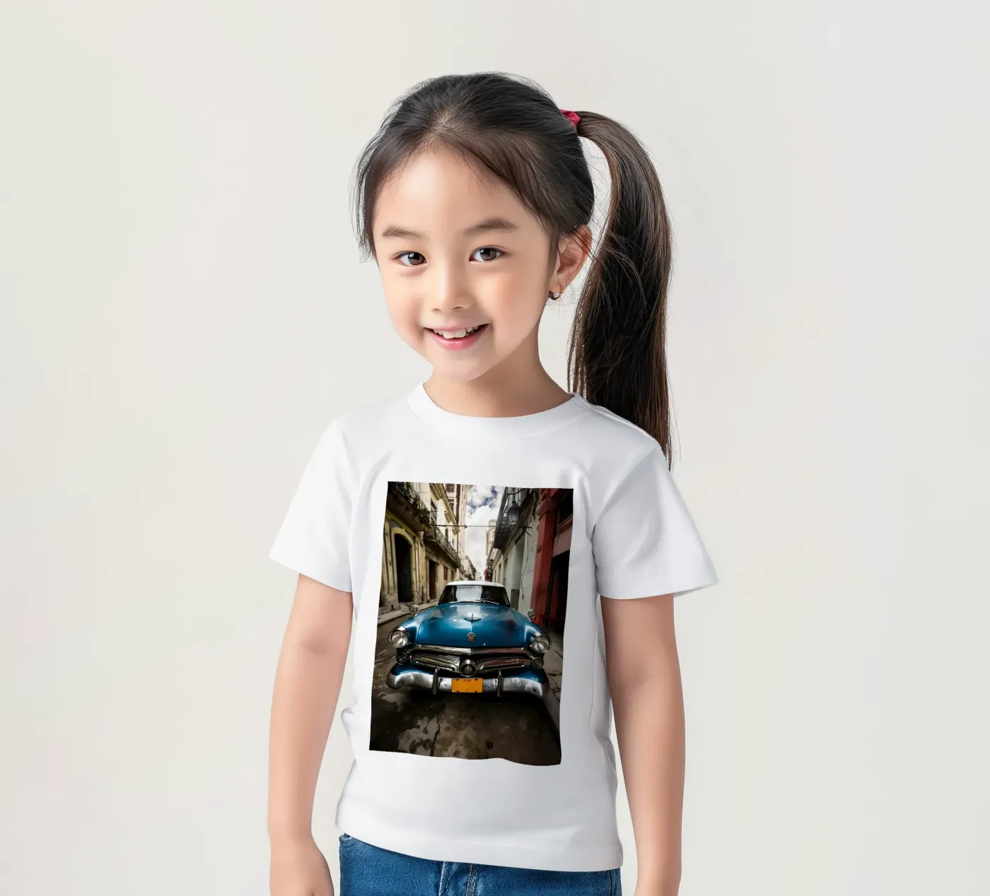 Vintage Classic Car Kinder T-Shirt von Delaplane