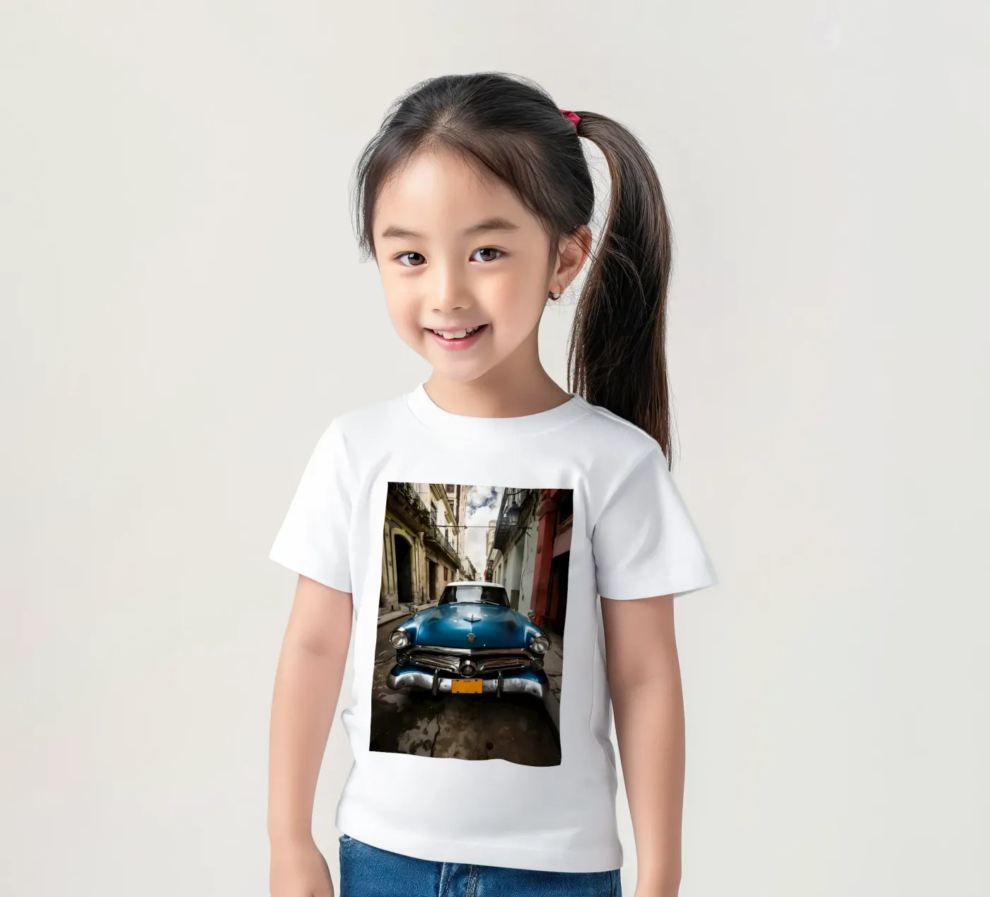 Vintage Classic Car Kinder T-Shirt von Delaplane