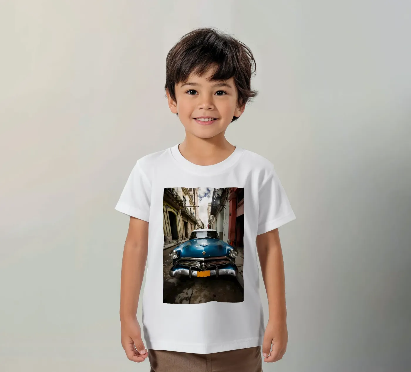 Vintage Classic Car Kinder T-Shirt von Delaplane