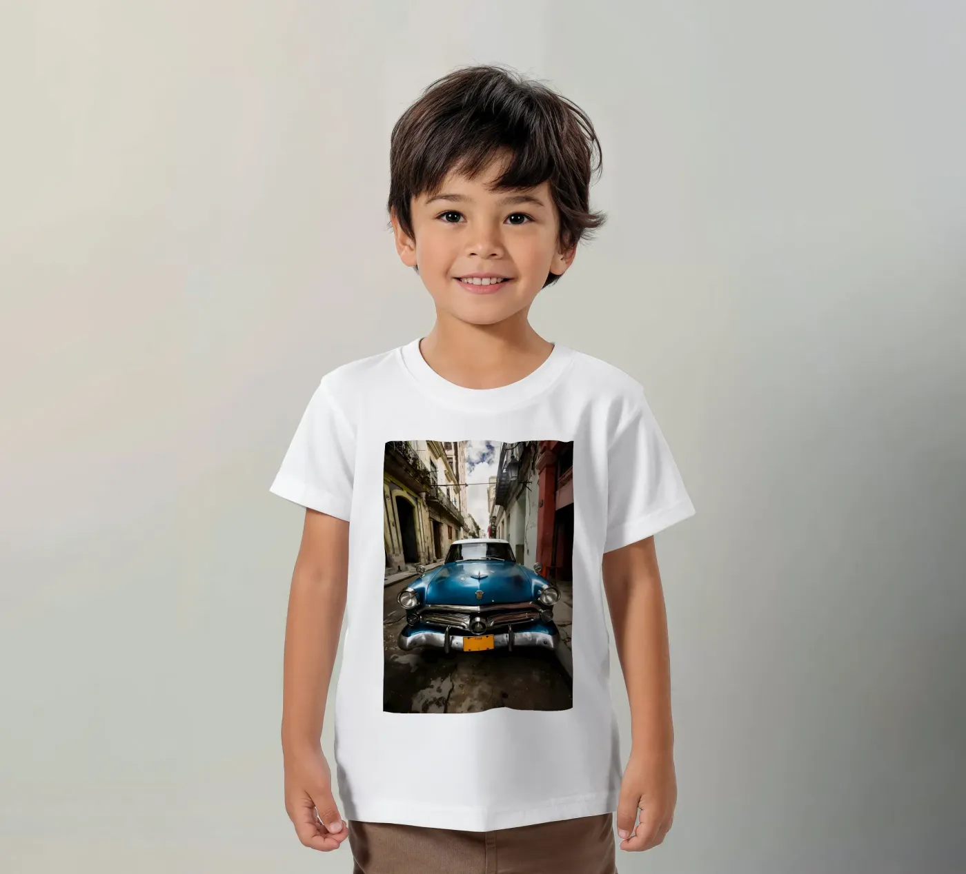 Vintage Classic Car Kinder T-Shirt von Delaplane
