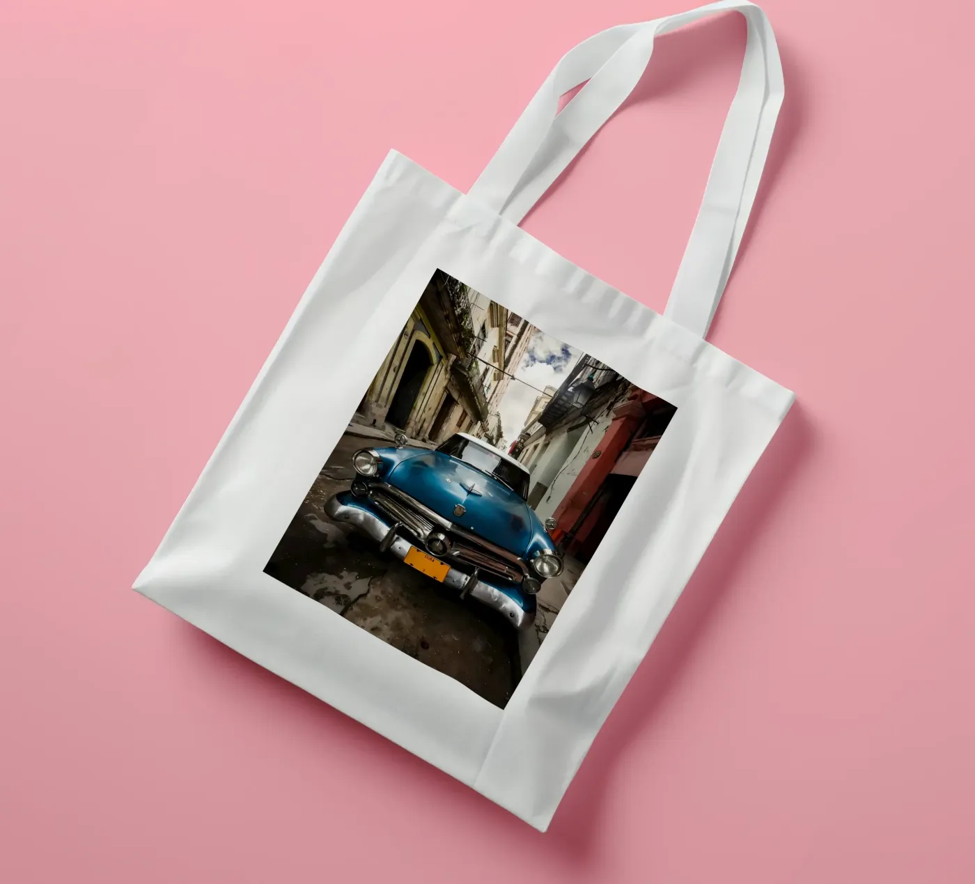 Vintage Classic Car Jutebeutel von Delaplane