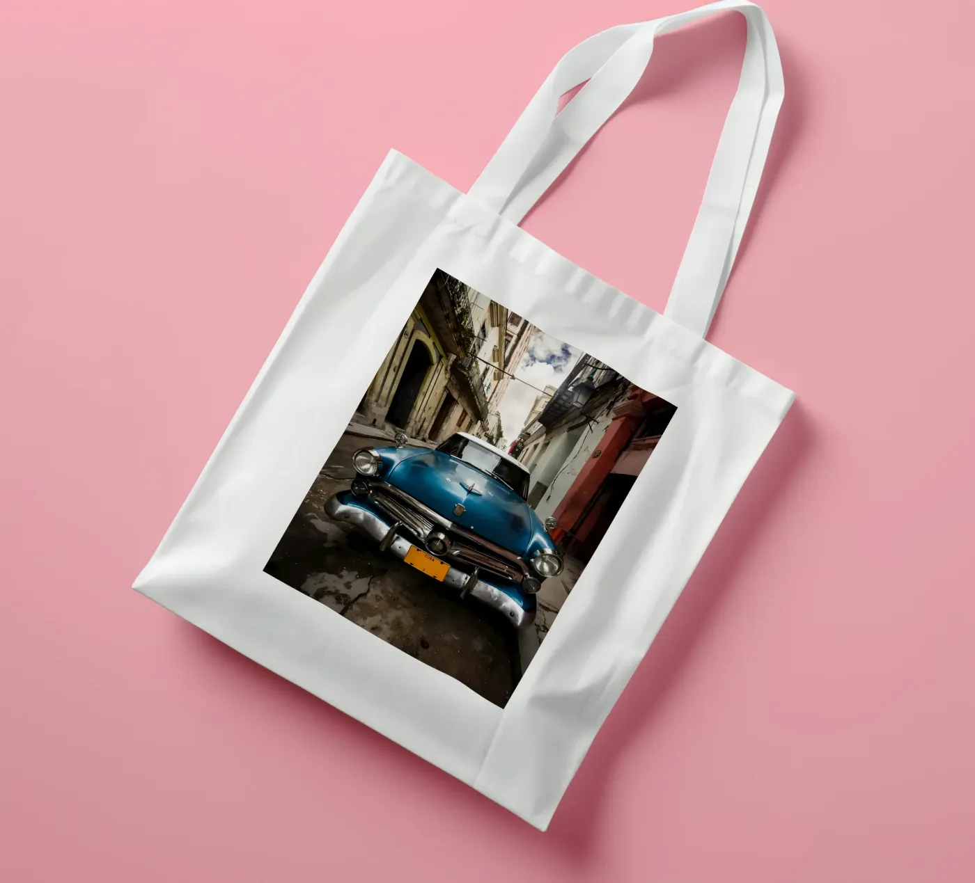 Vintage Classic Car Jutebeutel von Delaplane