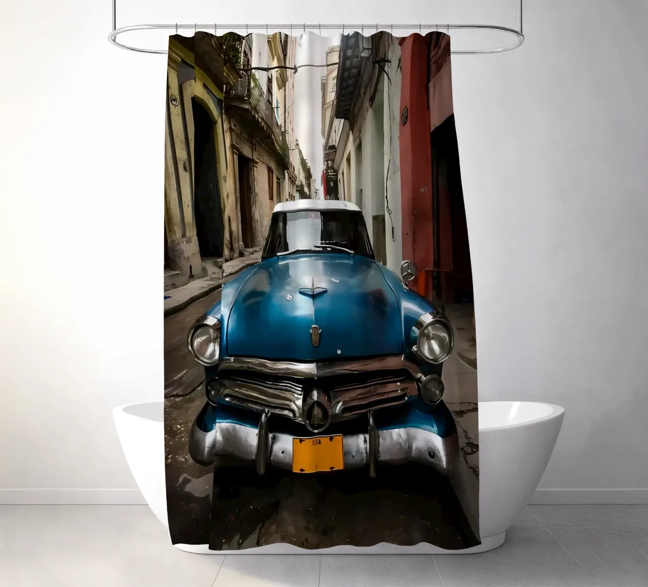 Oldtimer Oldtimer Duschvorhang von Delaplane