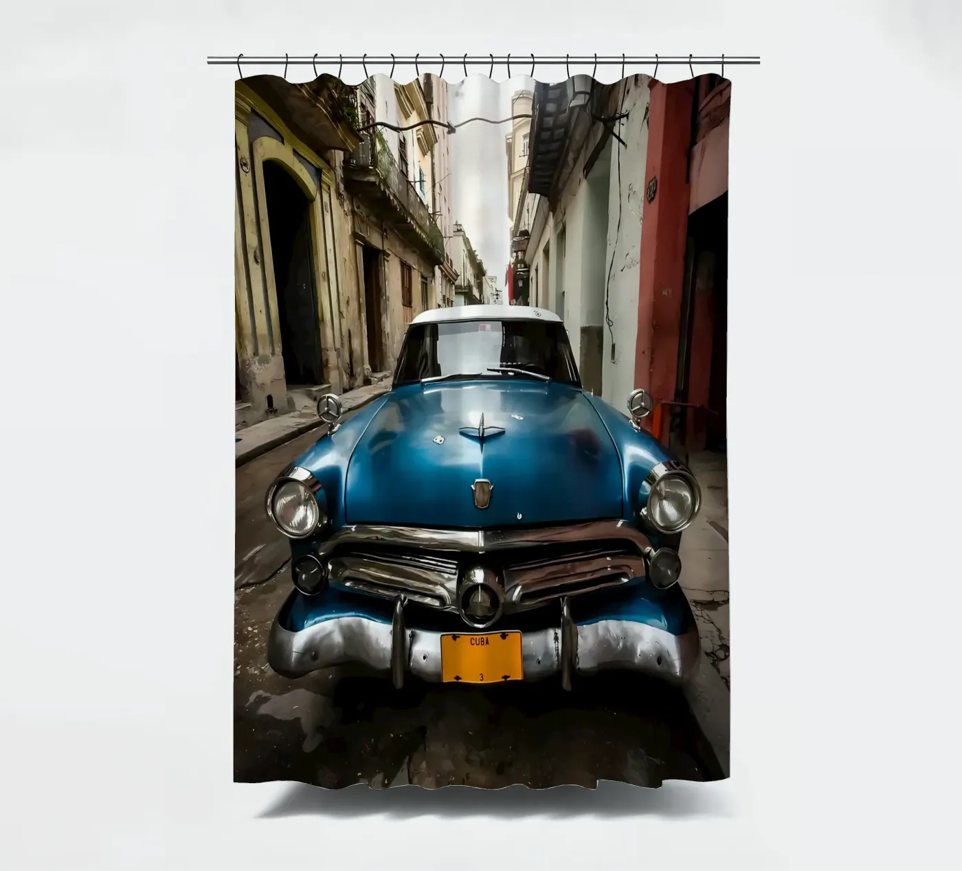 Voiture de collection rideau de douche de Delaplane