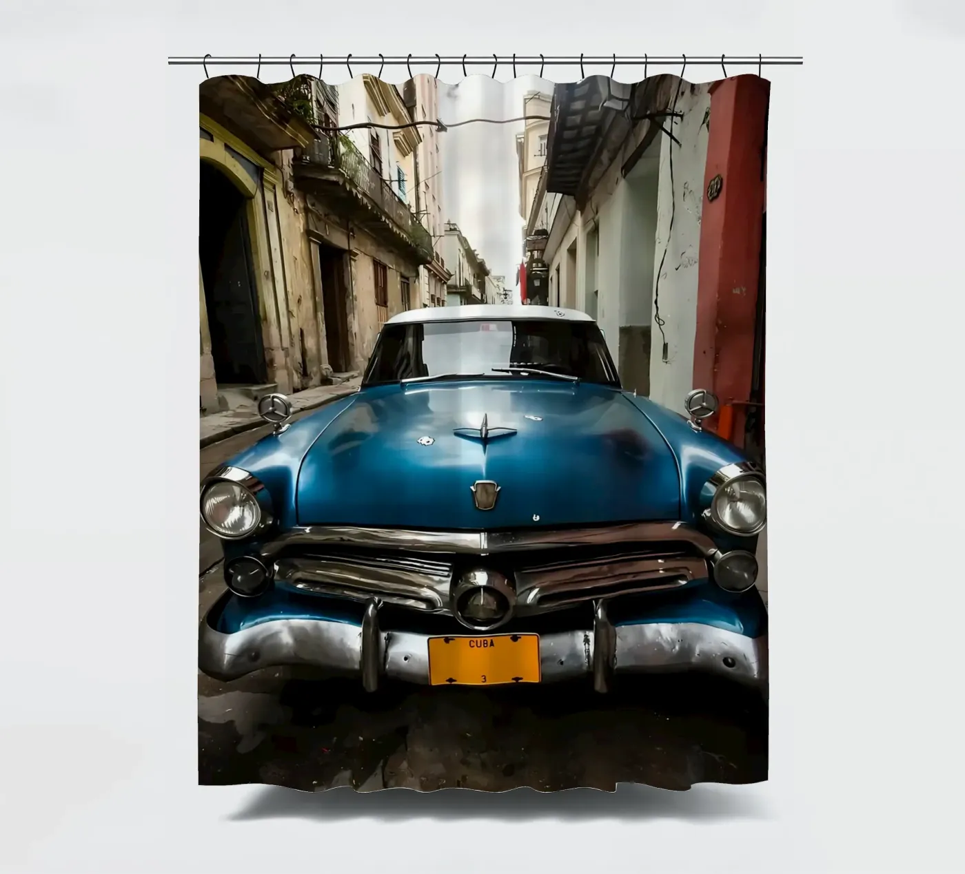 Voiture de collection rideau de douche de Delaplane