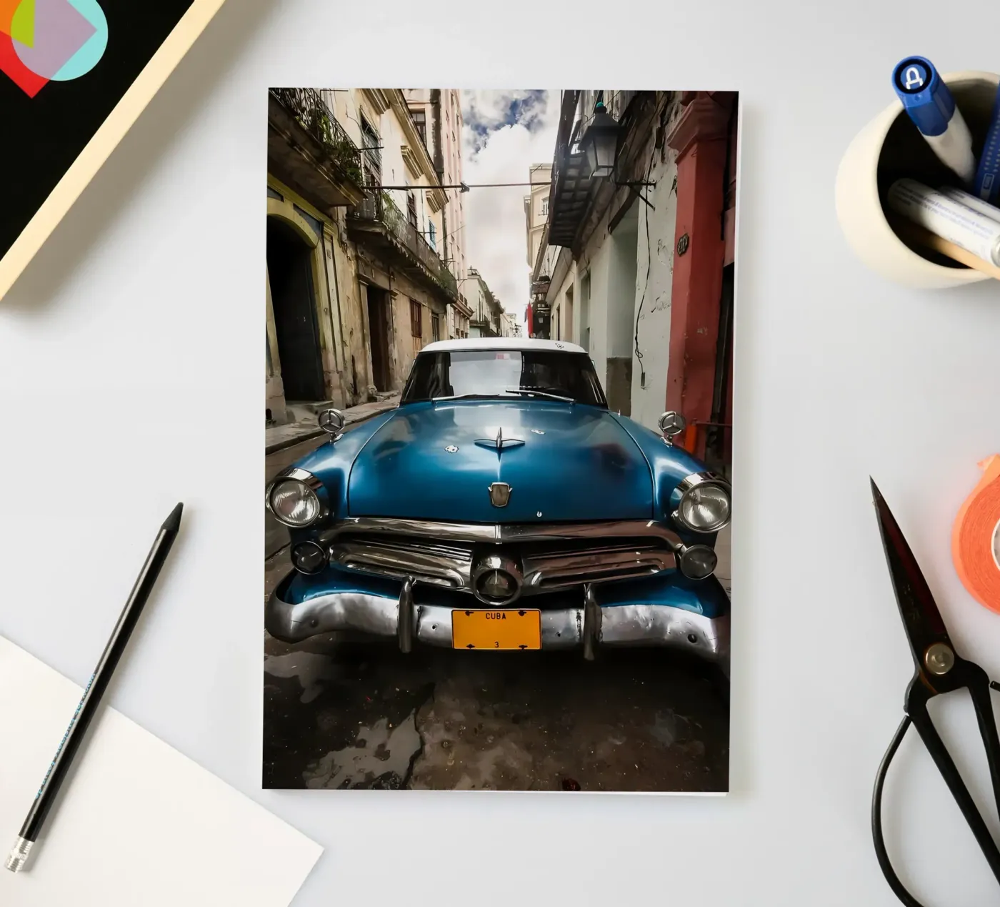 Vintage Classic Car Notizbuch von Delaplane