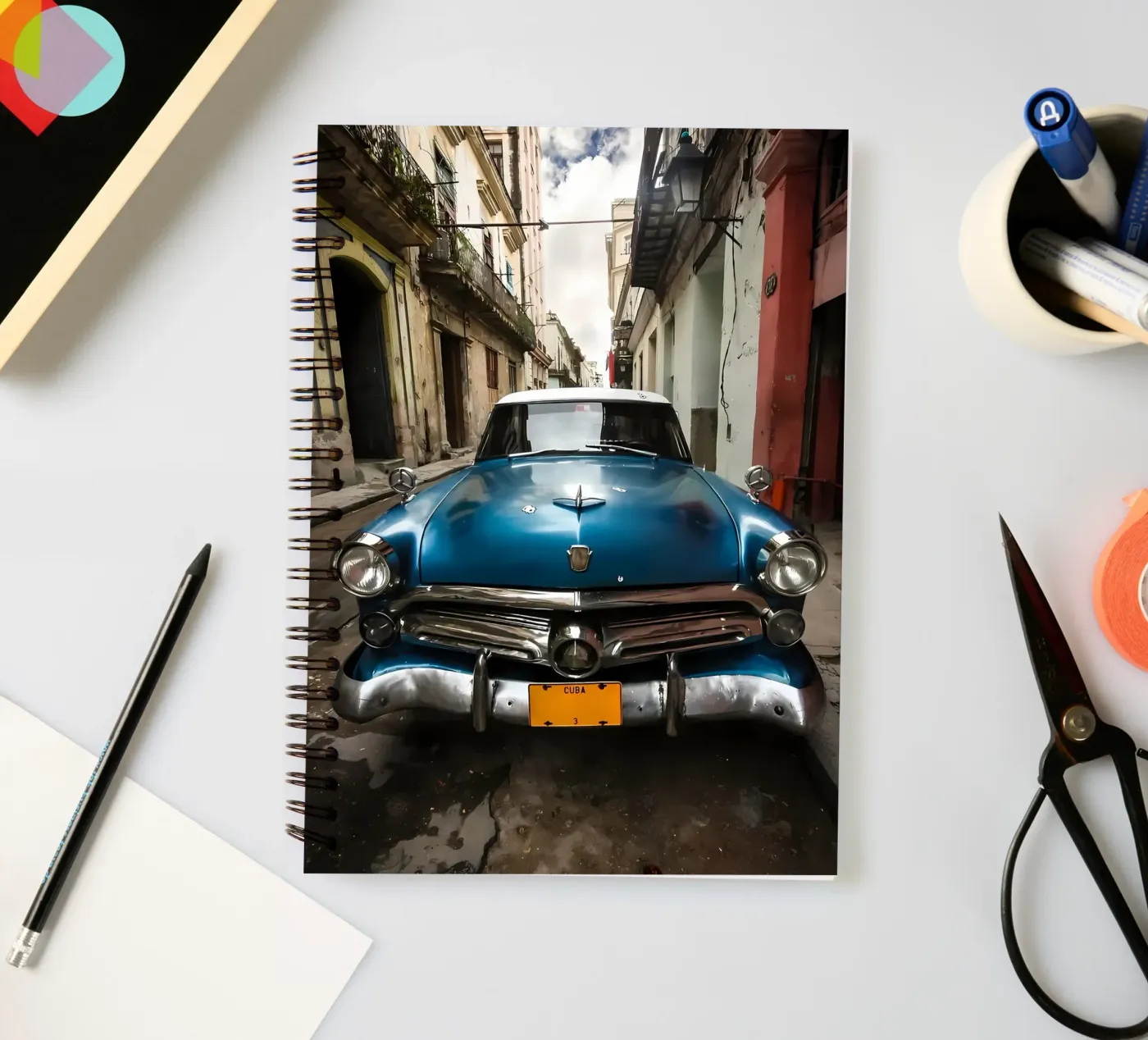 Vintage Classic Car Ringbuch von Delaplane