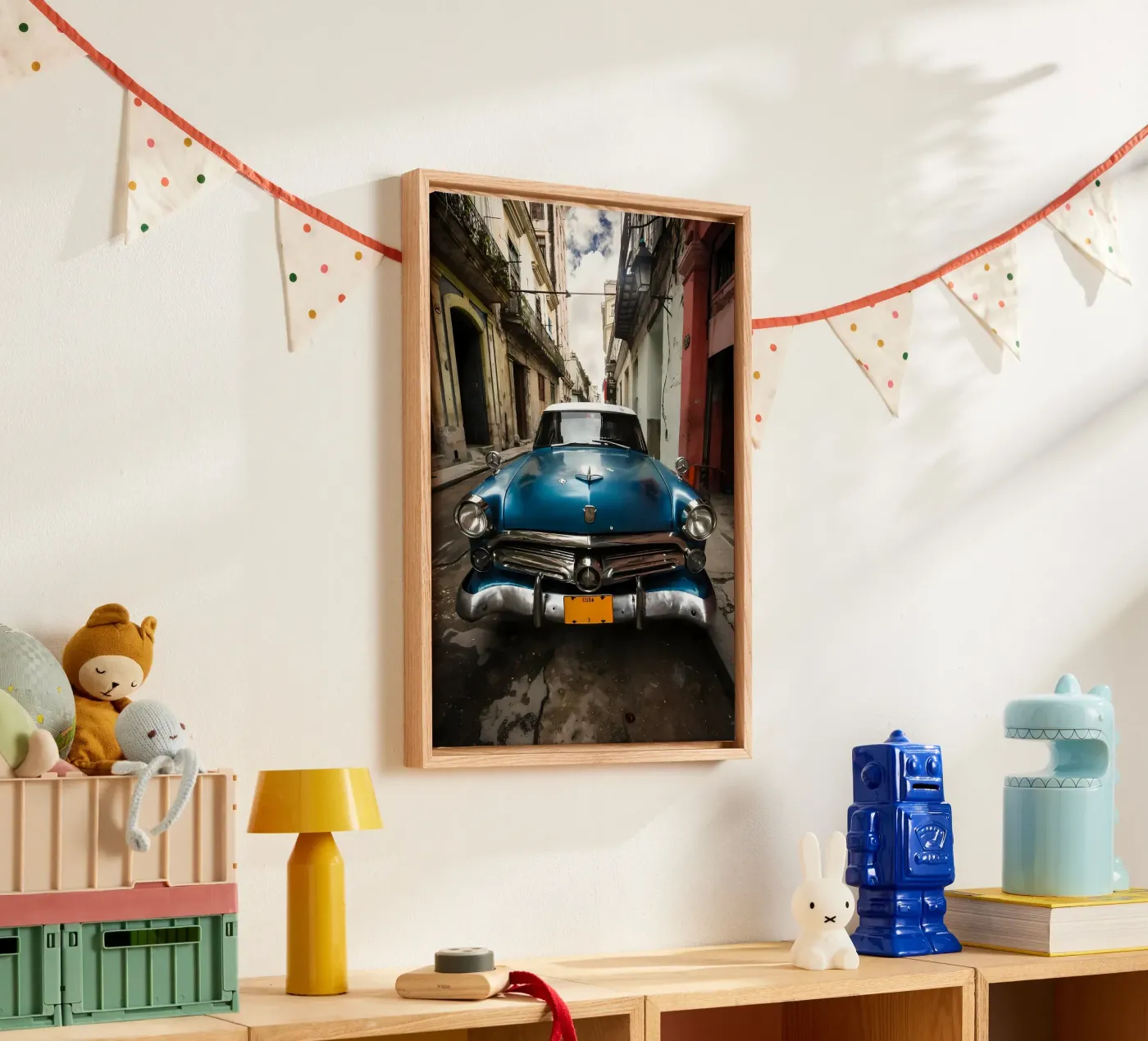 Vintage Classic Car Leinwand von Delaplane