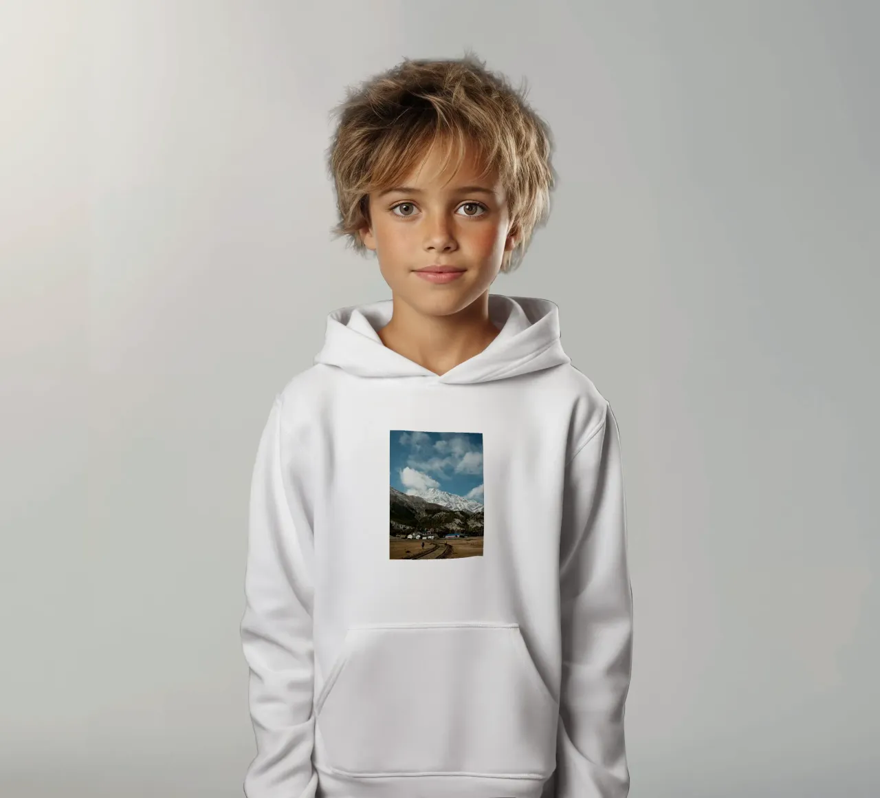 Path to the Peaks felpa bambino con cappuccio da FujiPrints