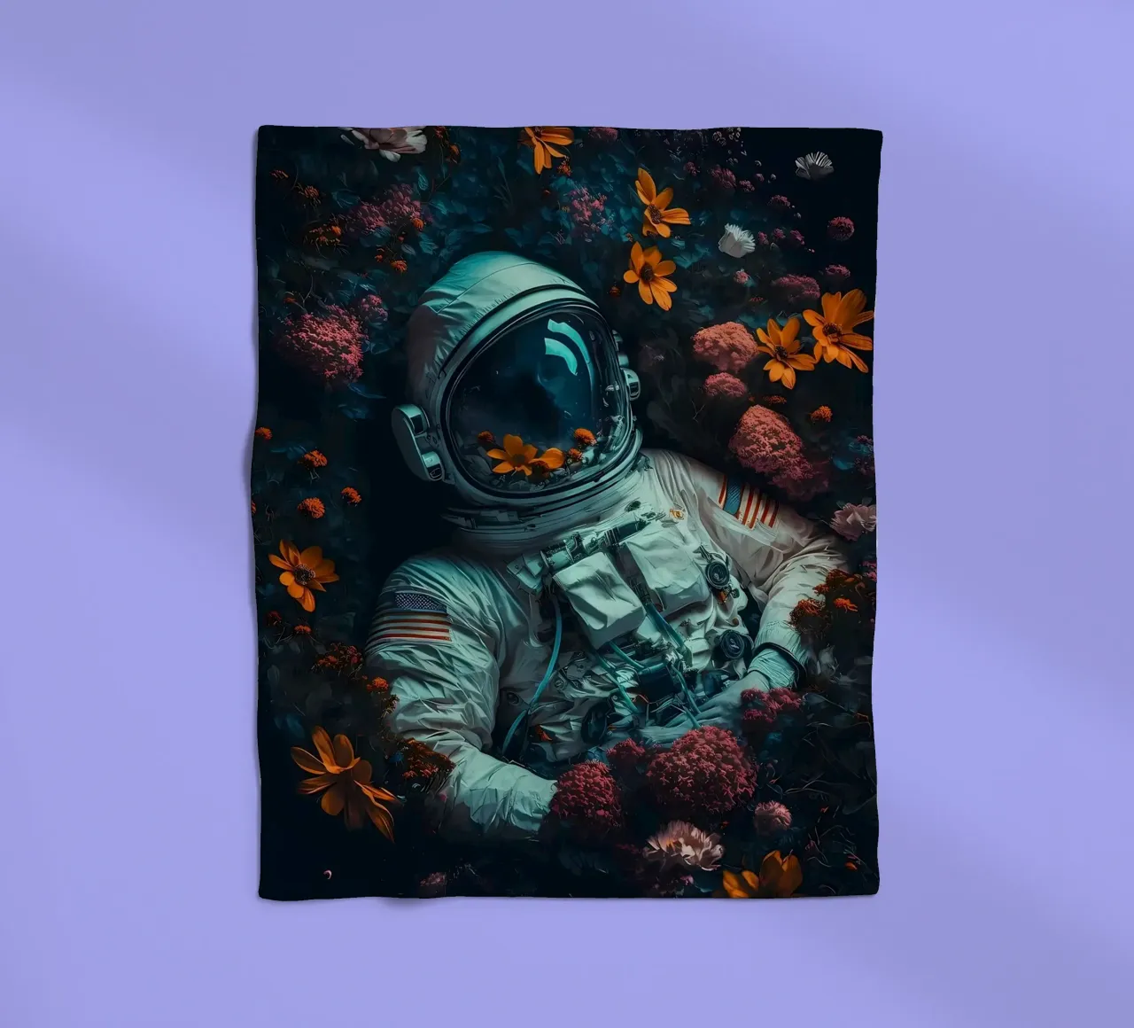 Lo spazio è selvaggio coperta in pile da Mikesell