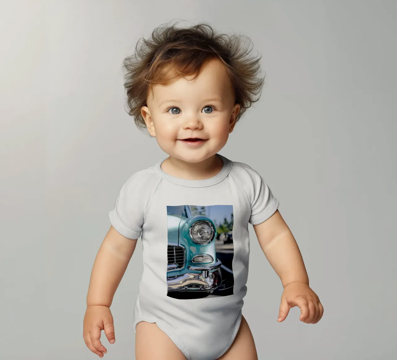 Oldtimer Oldtimer Kurzarm Babybody von Delaplane