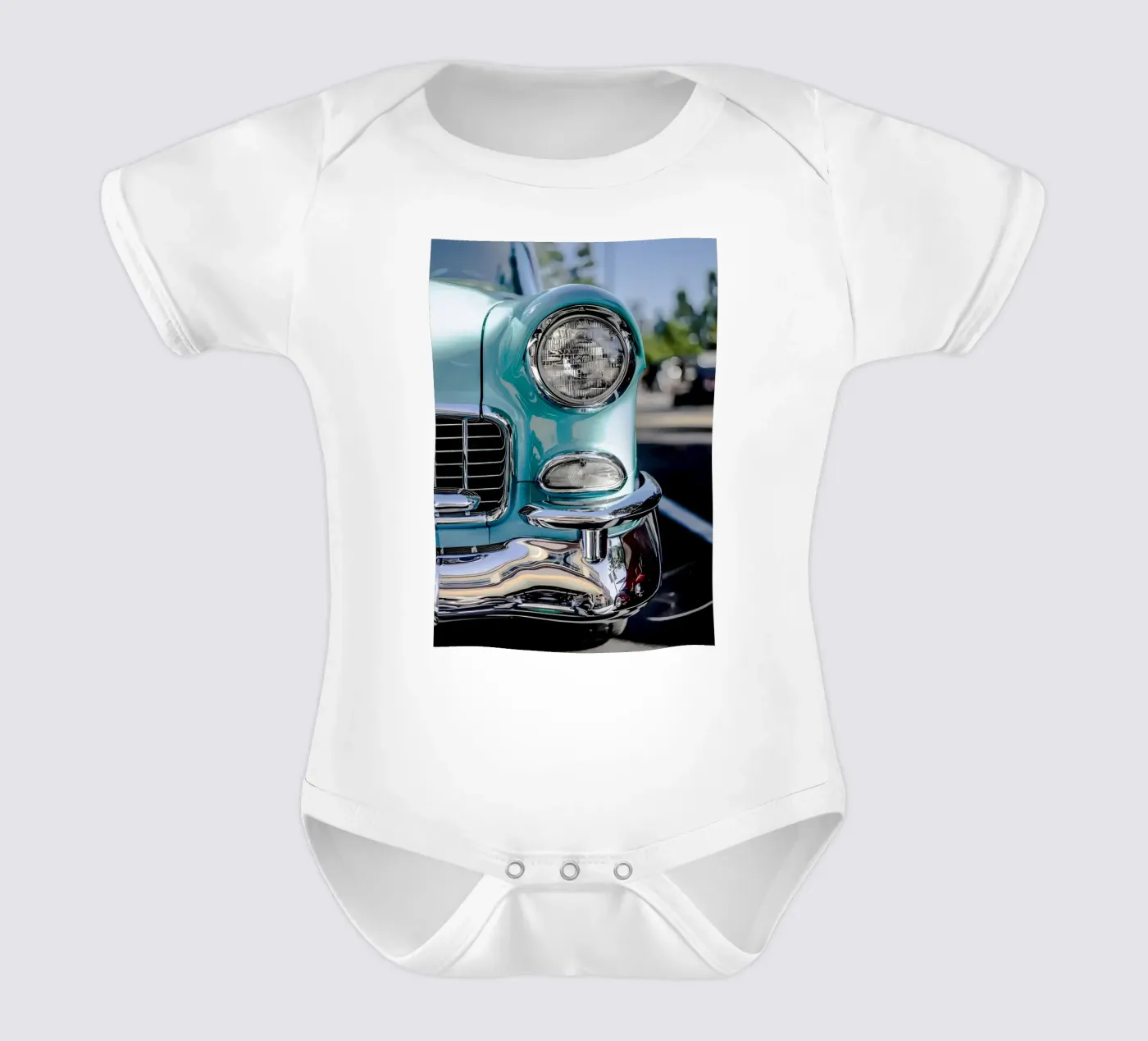 Vintage Classic Car Kurzarm Babybody von Delaplane