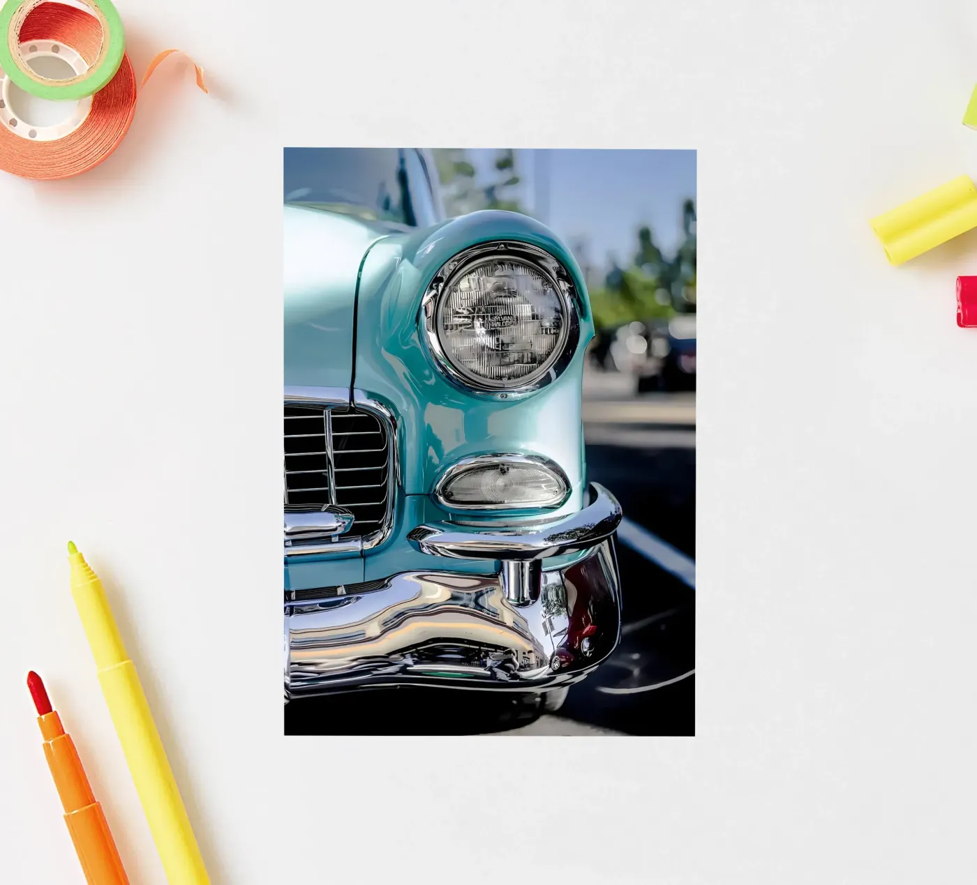 Vintage Classic Car Sticker von Delaplane