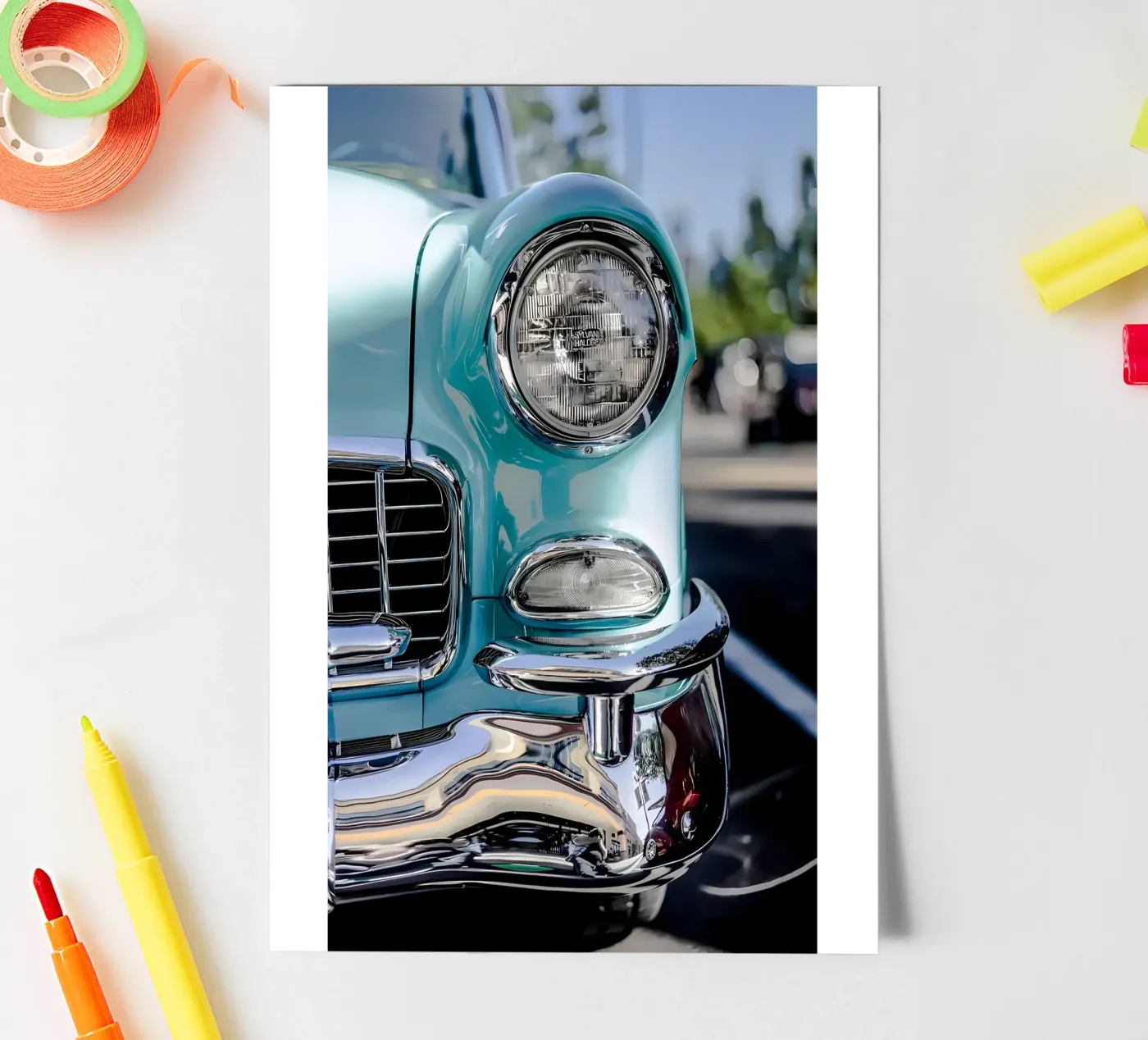 Vintage Classic Car Stickerbogen von Delaplane