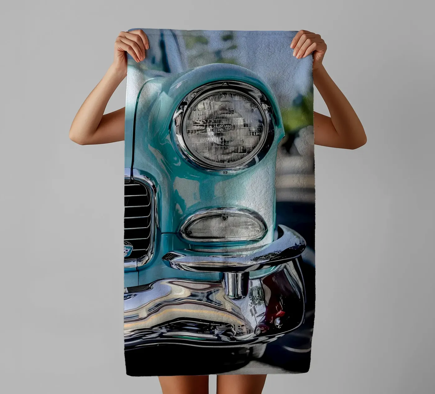 Vintage Classic Car towel by Delaplane