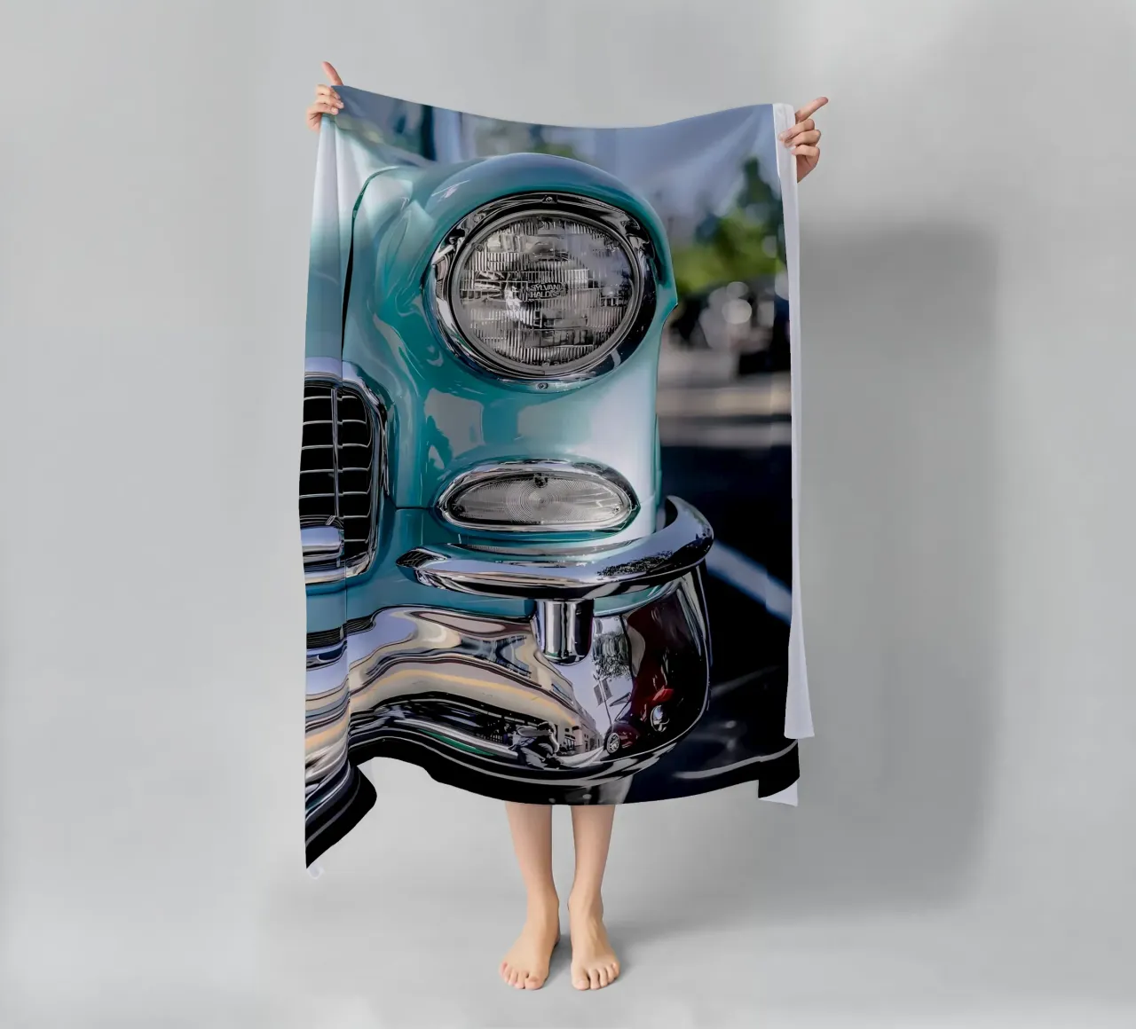 Oldtimer Oldtimer Strandtuch von Delaplane