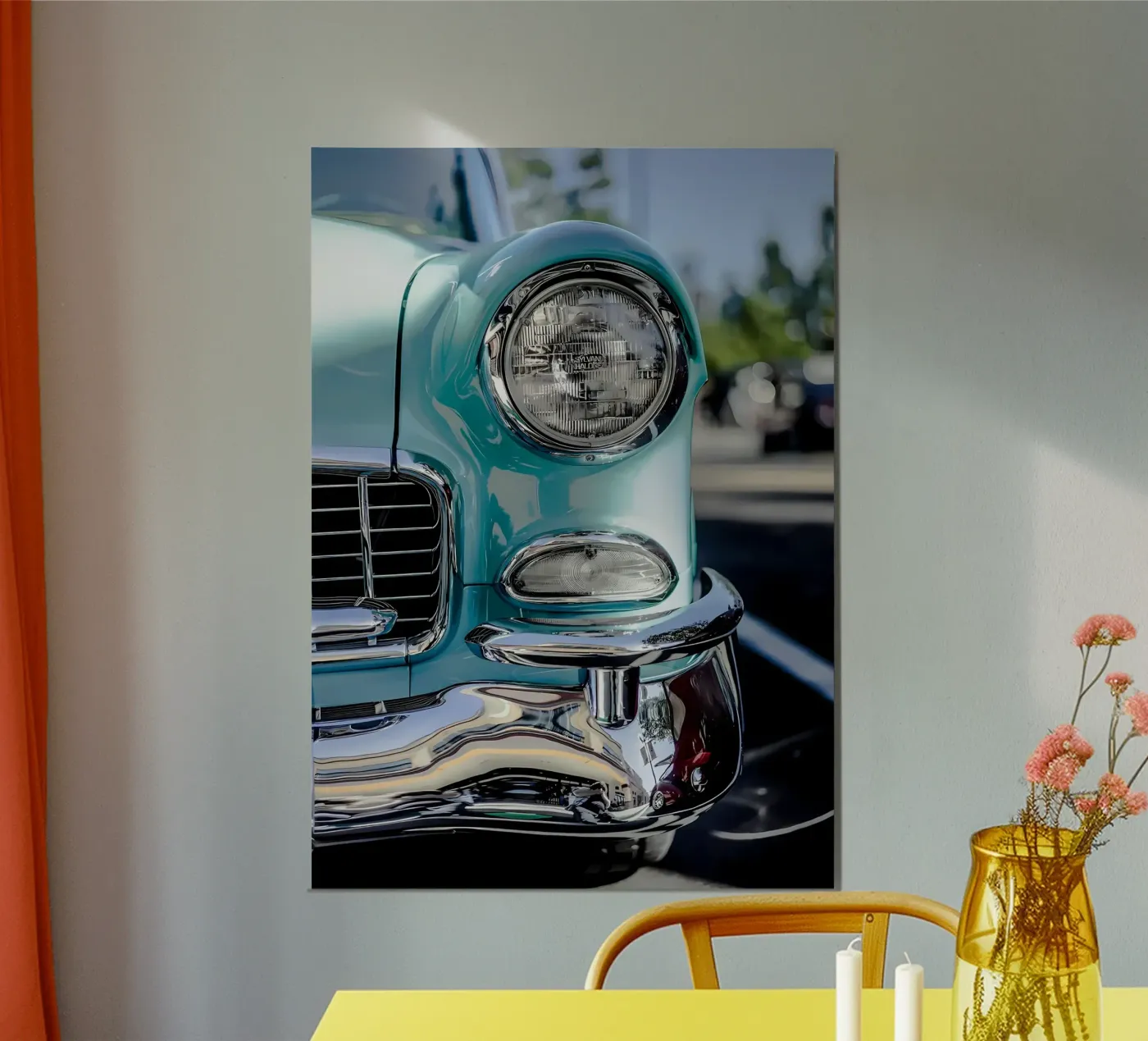 Vintage Classic Car Forex-Platte von Delaplane