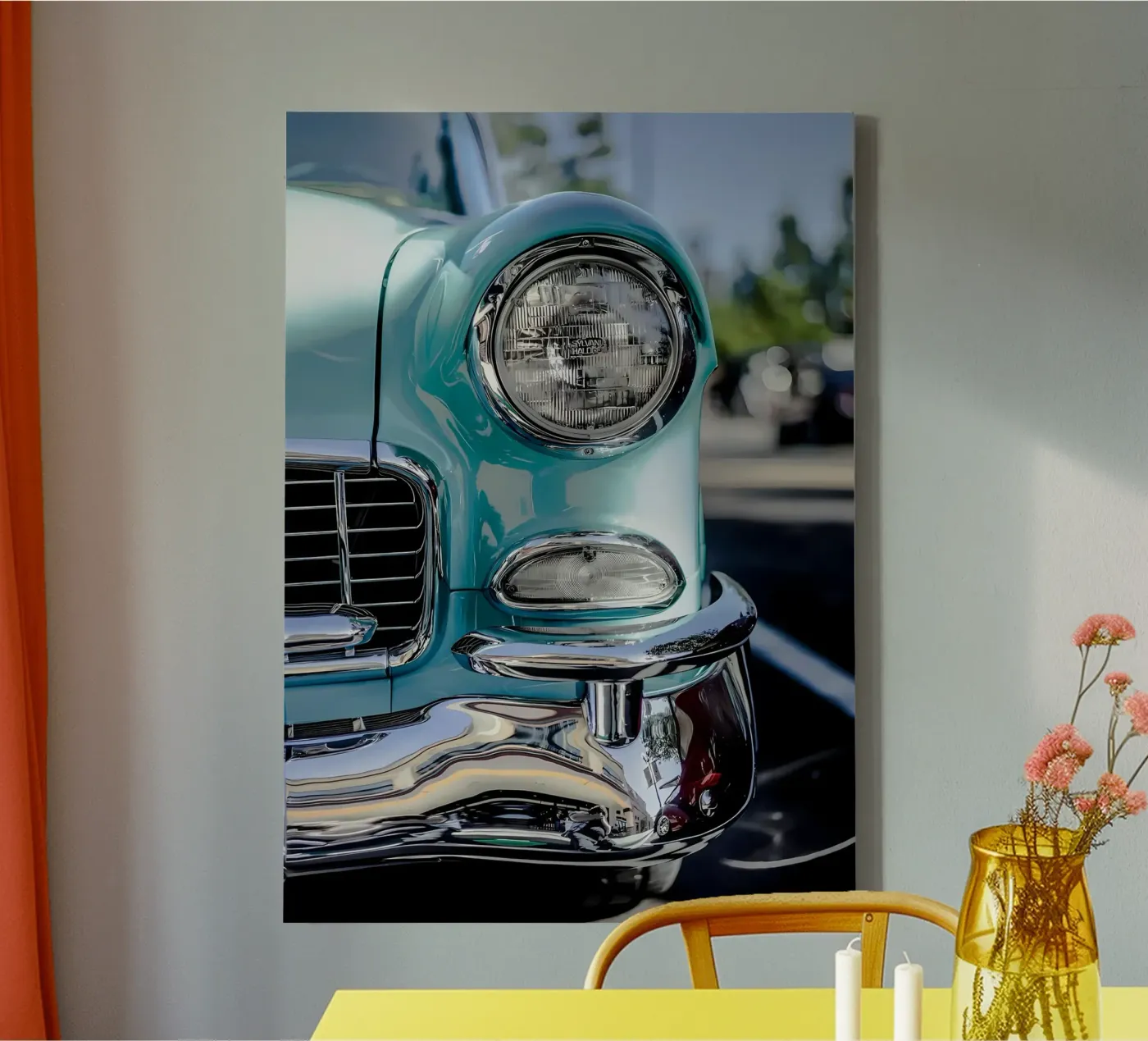 Vintage Classic Car Leinwand von Delaplane