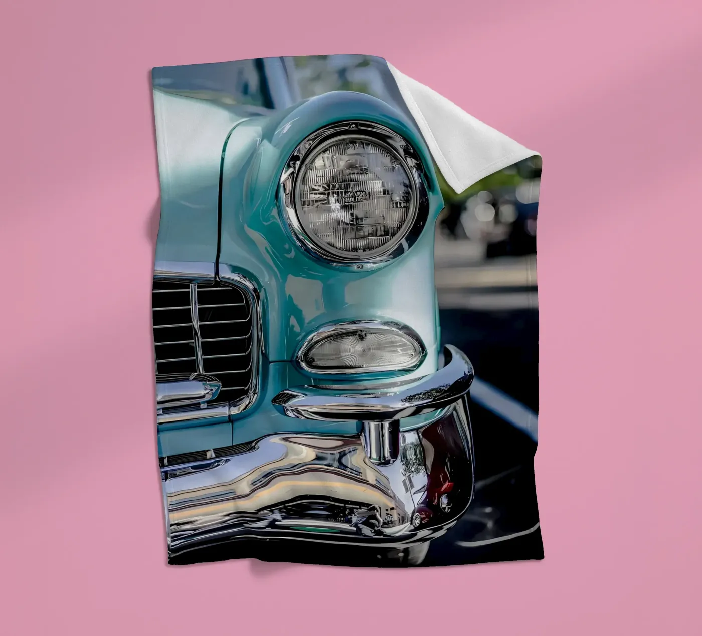 Vintage Classic Car Fleecedecke von Delaplane