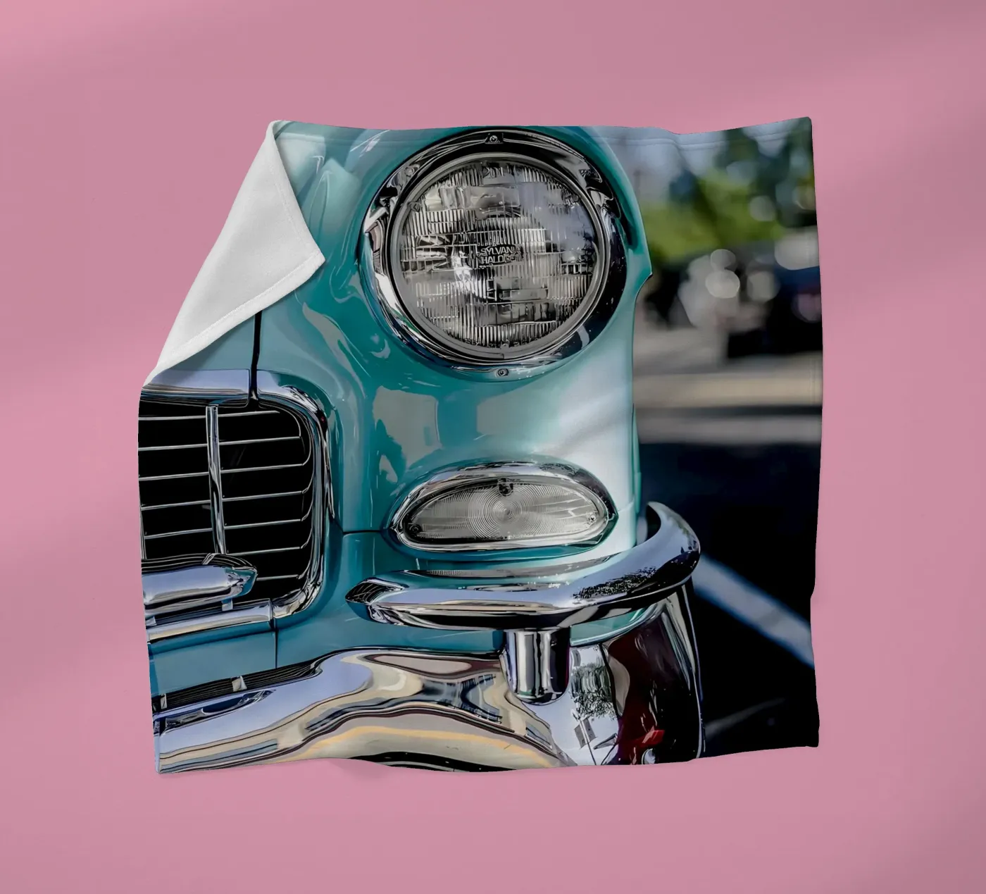 Vintage Classic Car Fleecedecke von Delaplane
