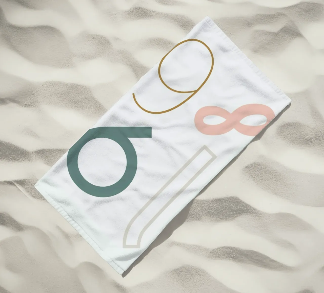 1986 strandhanddoek van Linda Gobeta