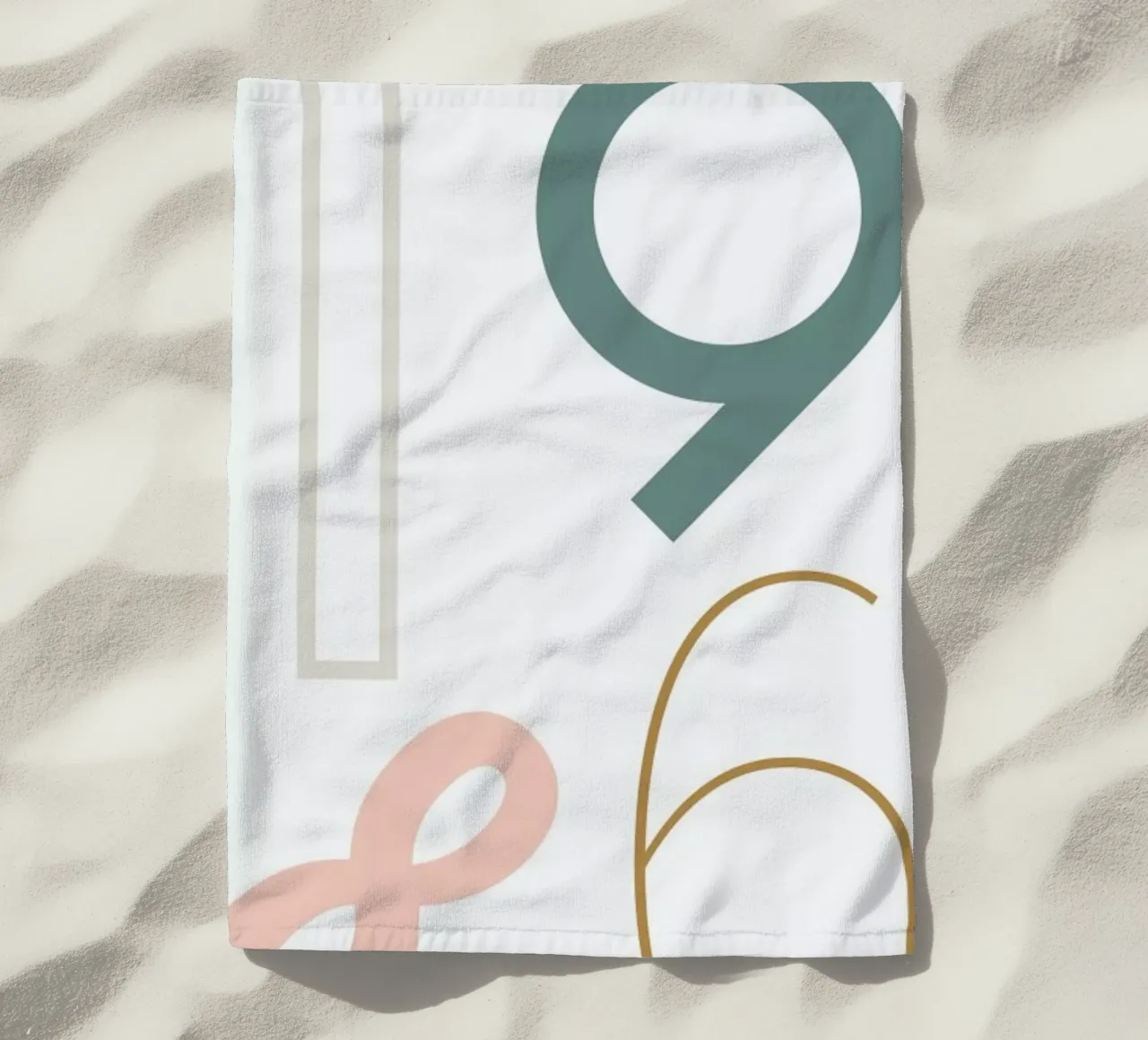 1986 strandhanddoek van Linda Gobeta