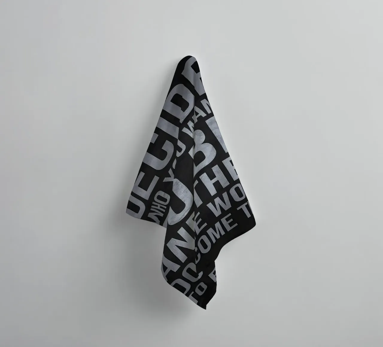 Decide Who You Want to Be and Then Do the Work towel by Bassy